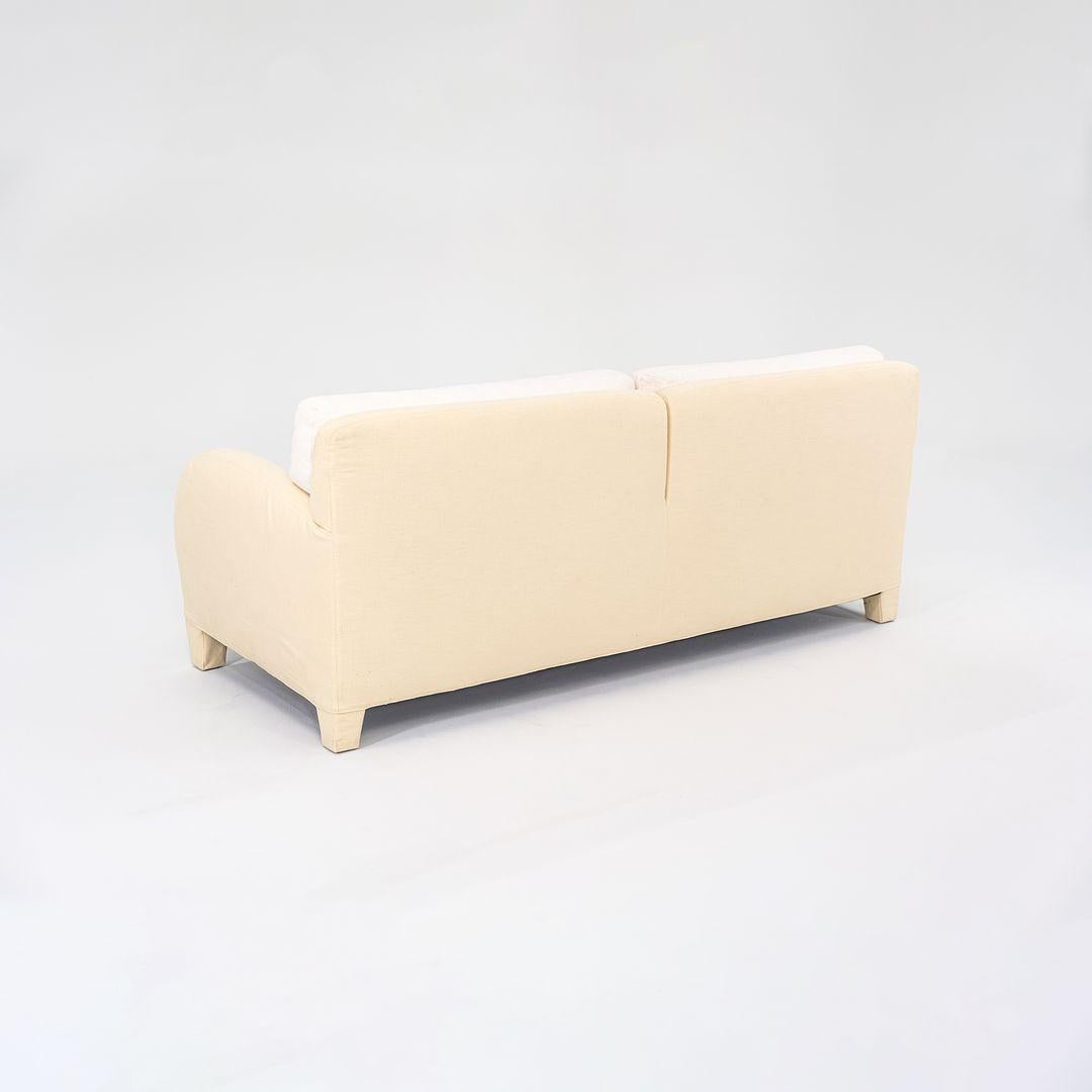 1990er Antonio Citterio für B&B Italia Cina Zweisitzer-Sofa aus cremefarbenem Stoff (Italienisch) im Angebot