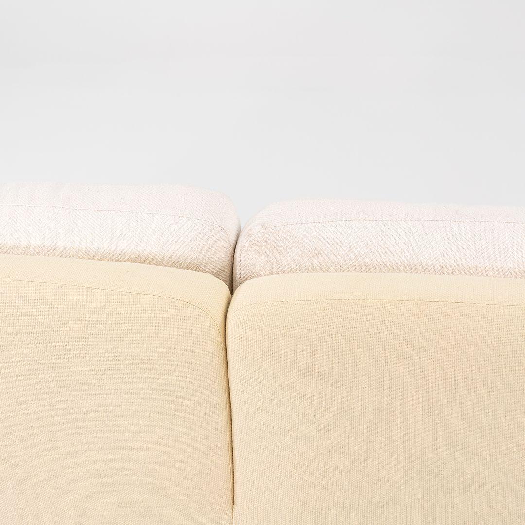 1990er Antonio Citterio für B&B Italia Cina Zweisitzer-Sofa aus cremefarbenem Stoff im Angebot 1