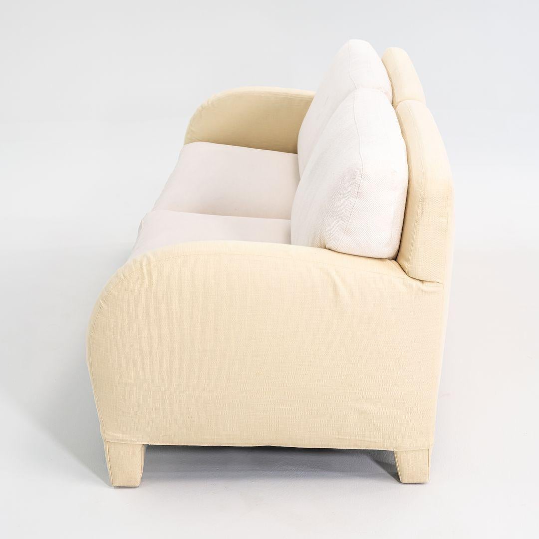 1990er Antonio Citterio für B&B Italia Cina Zweisitzer-Sofa aus cremefarbenem Stoff im Angebot 2