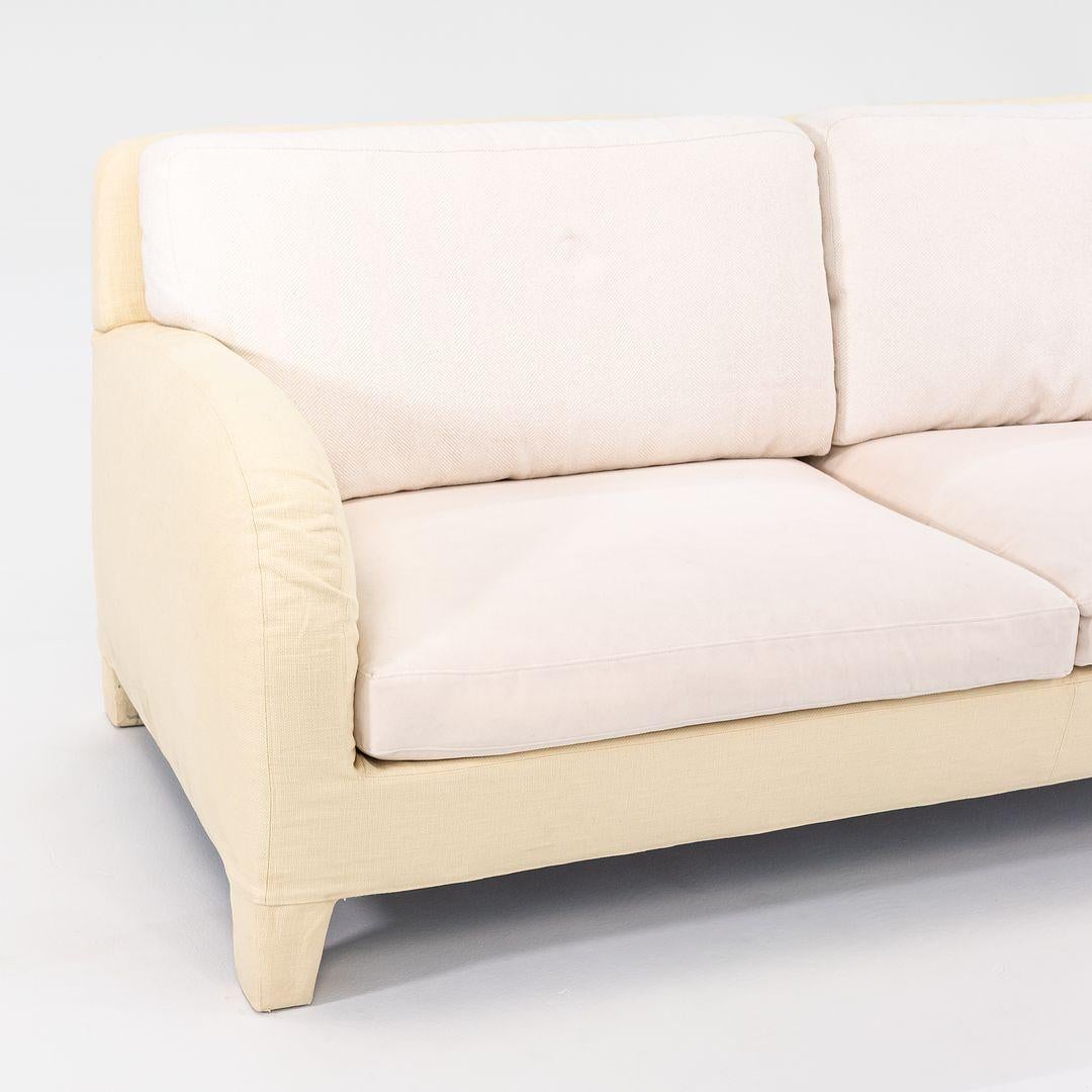 1990er Antonio Citterio für B&B Italia Cina Zweisitzer-Sofa aus cremefarbenem Stoff im Angebot 3