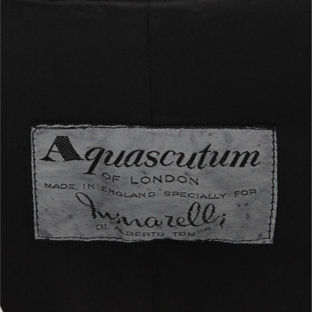 1990s Aquascutum Black Raincoat 3