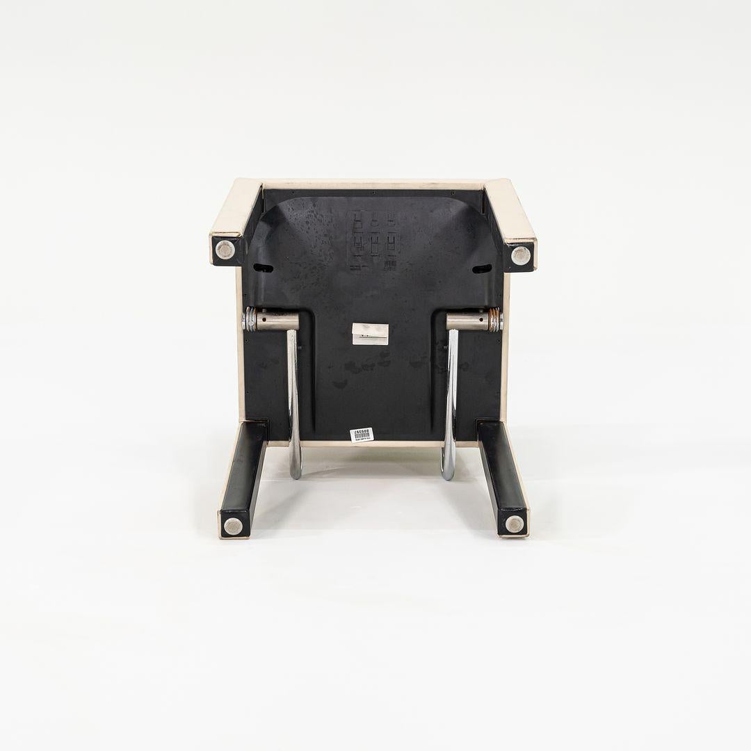 1990s Arcadia Dining Side Chair by Paolo Piva for B&B Italia in Ivory Leather For Sale 2