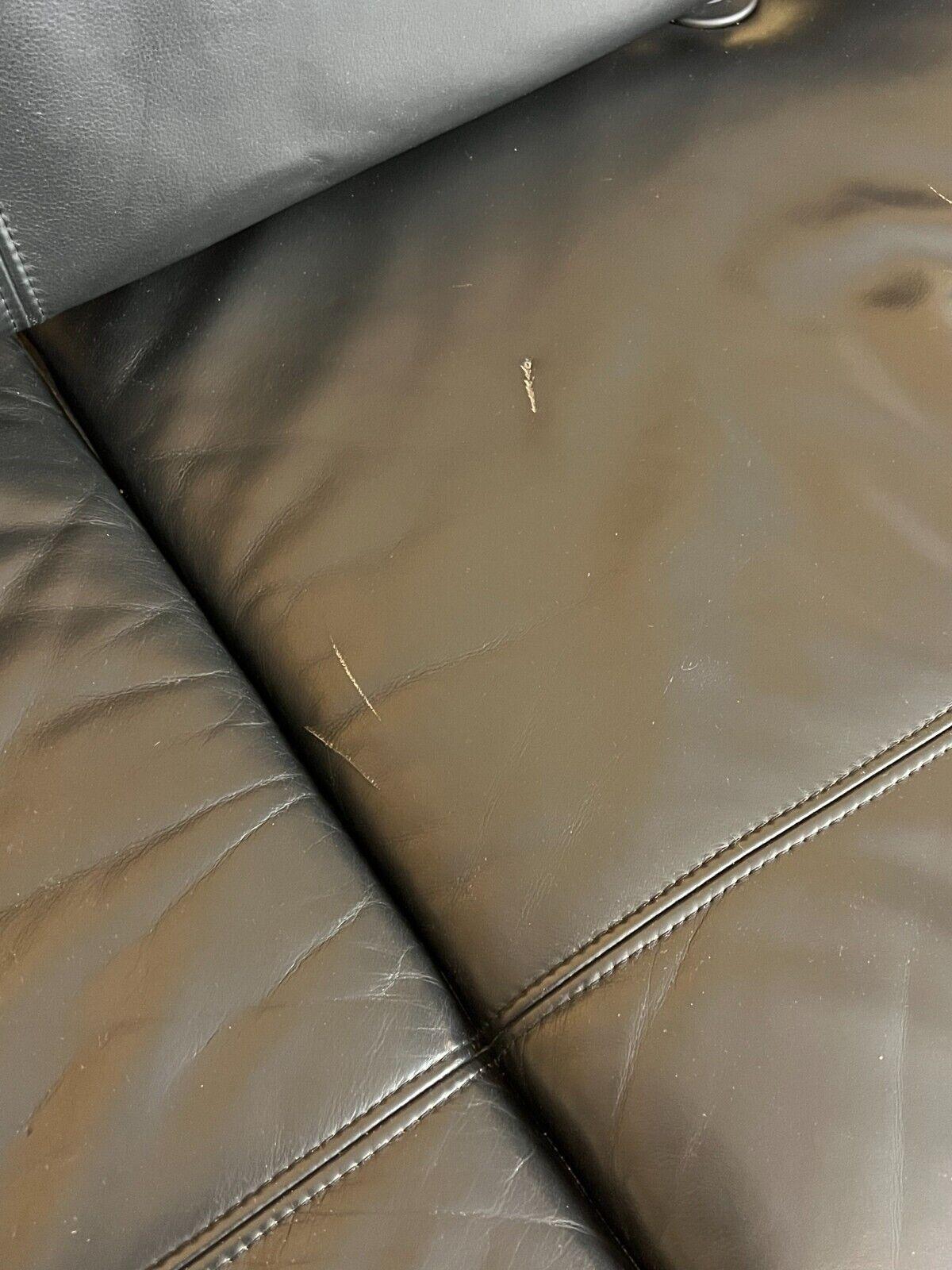 1990er Jahre Area Lounge Sofa Leder-Sofa von Antonio Citterio für Vitra Chrom Design im Angebot 3