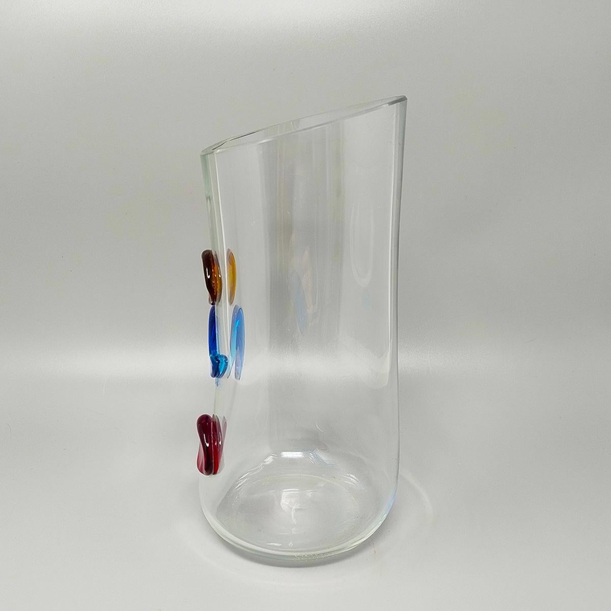 1990s Astonishing Vase in Murano Glass by Alfredo Barbini. Made in Italy In Excellent Condition For Sale In Milano, IT