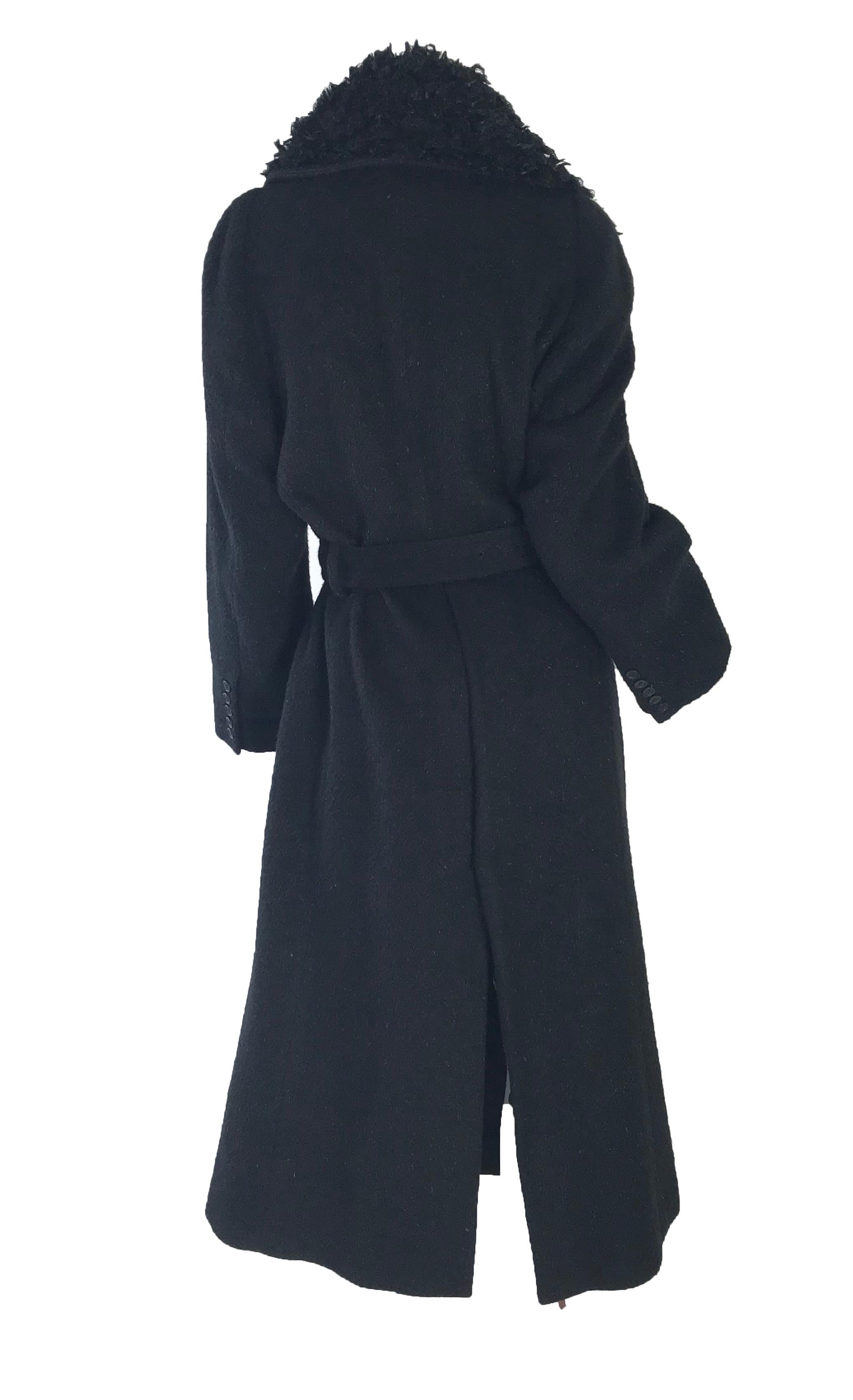 Atsuro Tayama - Manteau à ceinture, en laine, années 1990 en vente 1