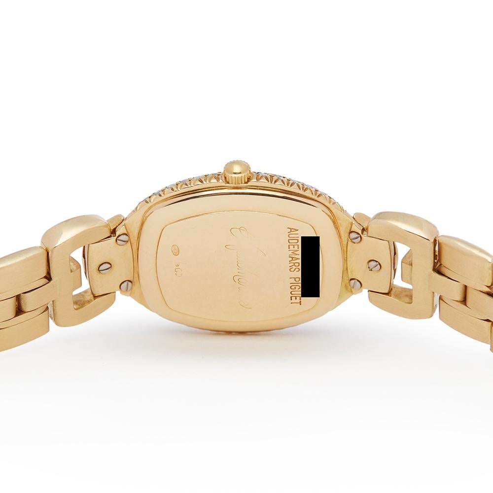 1990s Audemars Piguet Vintage Diamond Set Yellow Gold Wristwatch 1