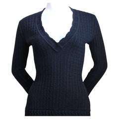 1990's AZZEDINE ALAIA black crocheted dress