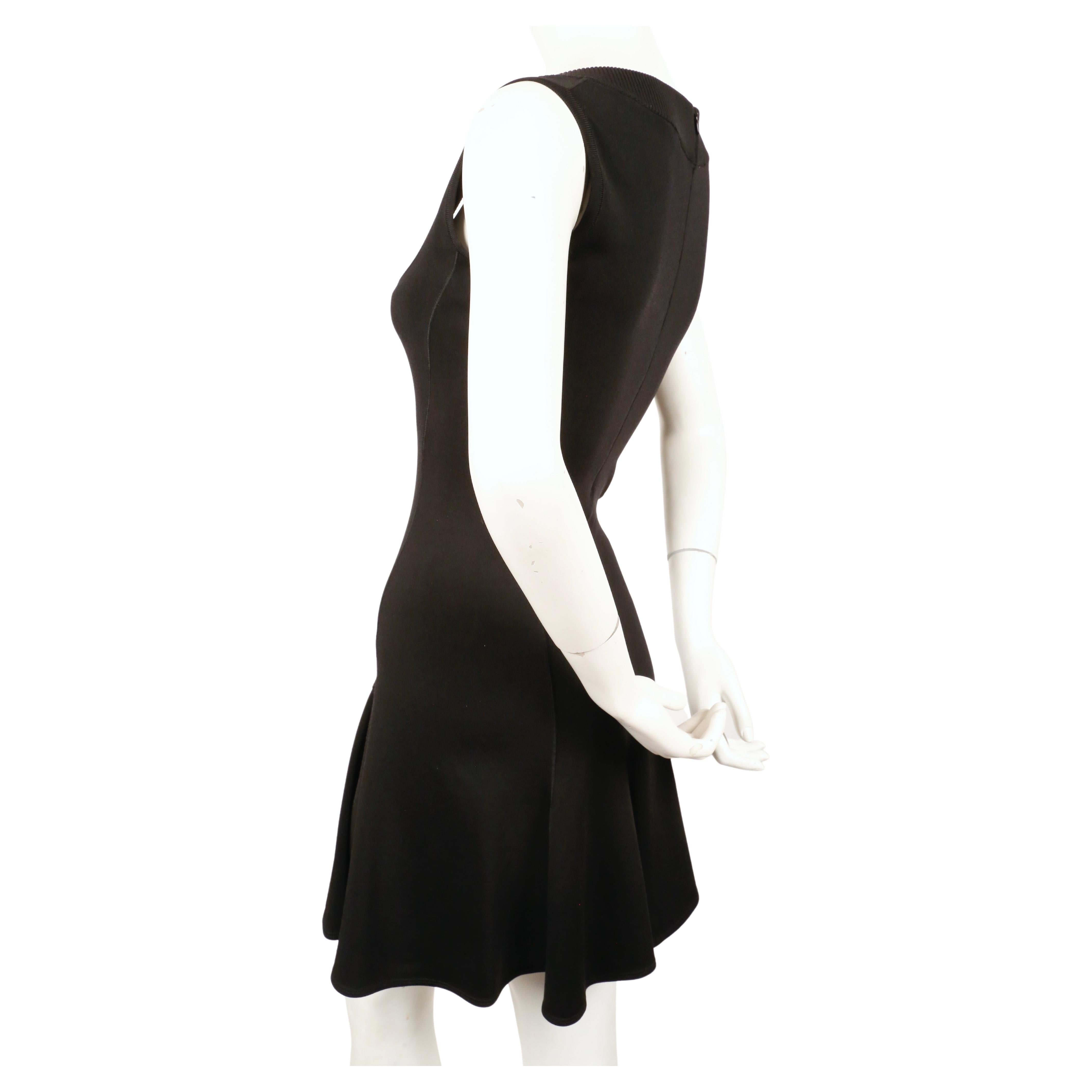 Abito senza maniche svasato nero AZZEDINE ALAIA del 1990 In condizioni buone in vendita a San Fransisco, CA