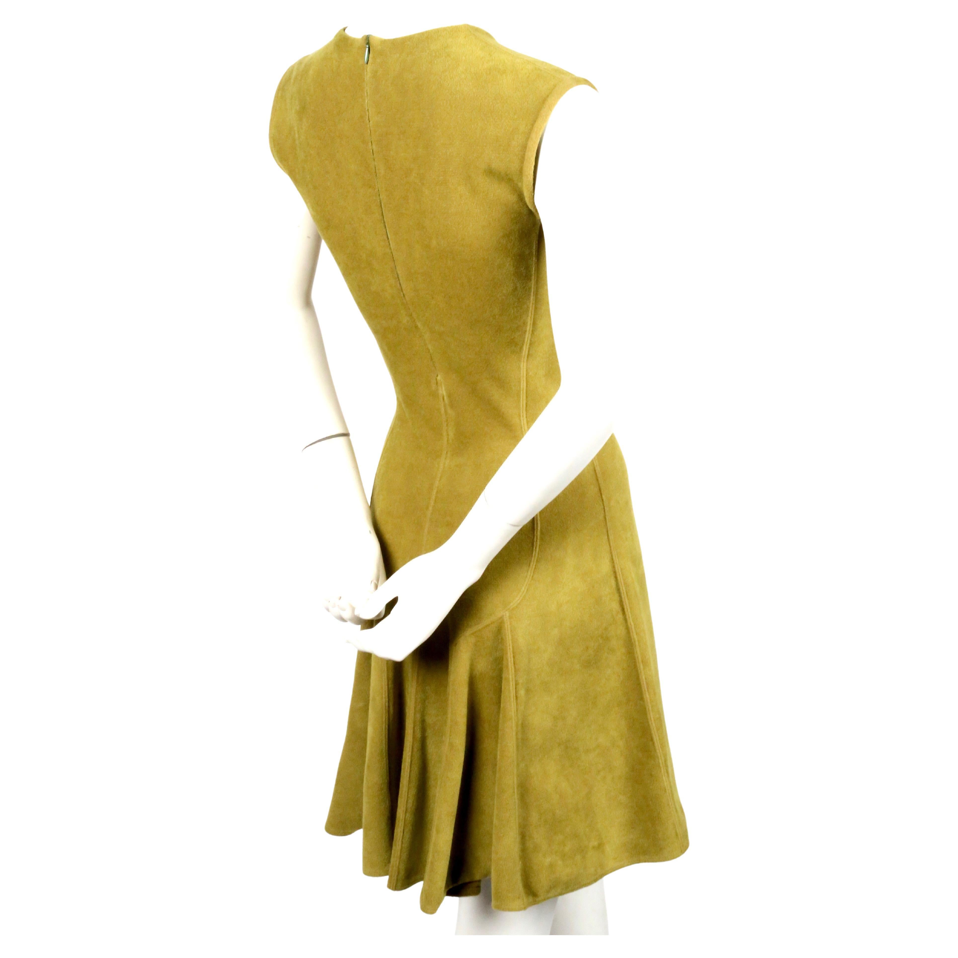 da uomo o donna Abito in ciniglia anni '90 AZZEDINE ALAIA chartreuse in vendita