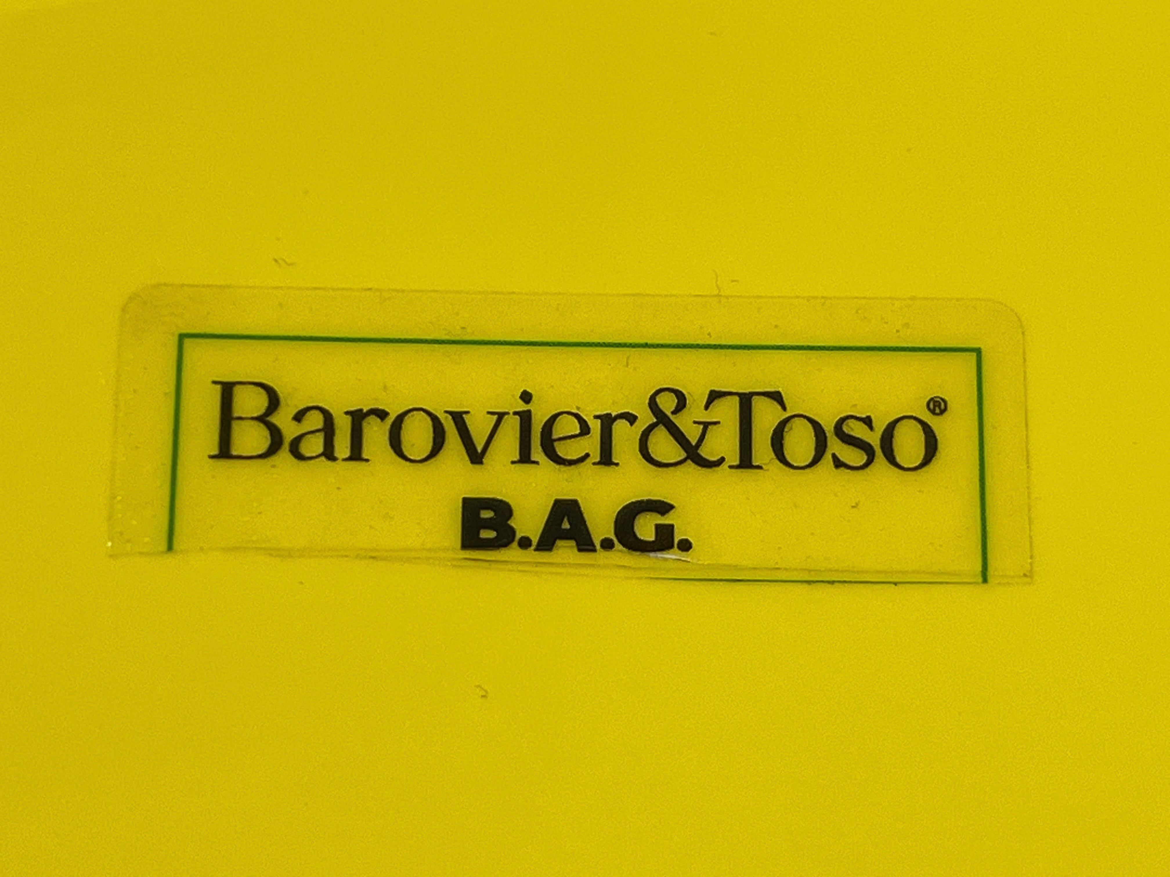 Fin du 20e siècle 1990 Barovier & Greene & Greene Murano Yellow Red Green Heart Glass Centerpiece en vente