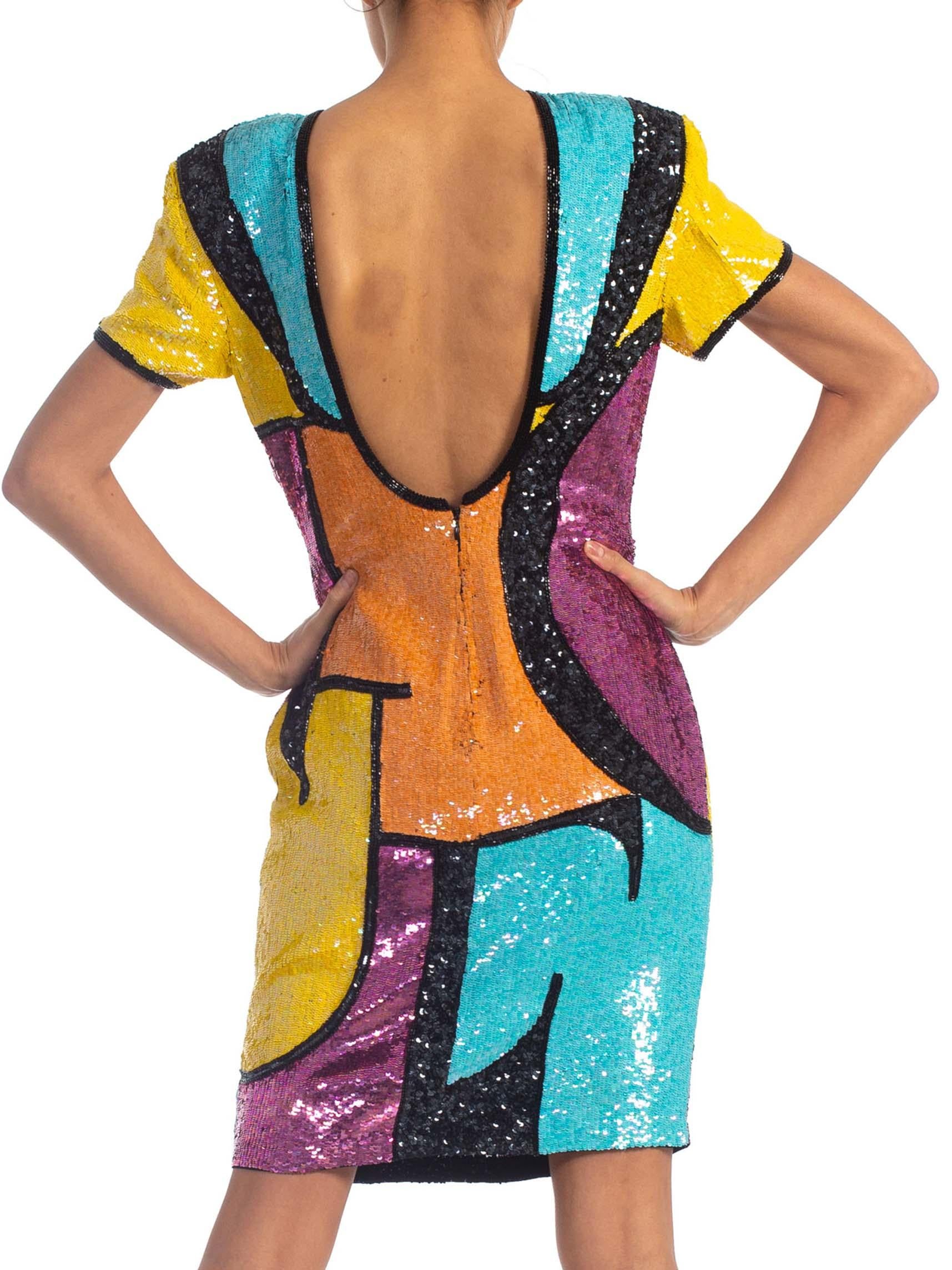 1990S Beaded Silk Cocktail Dress Spells Out Vogue! 5