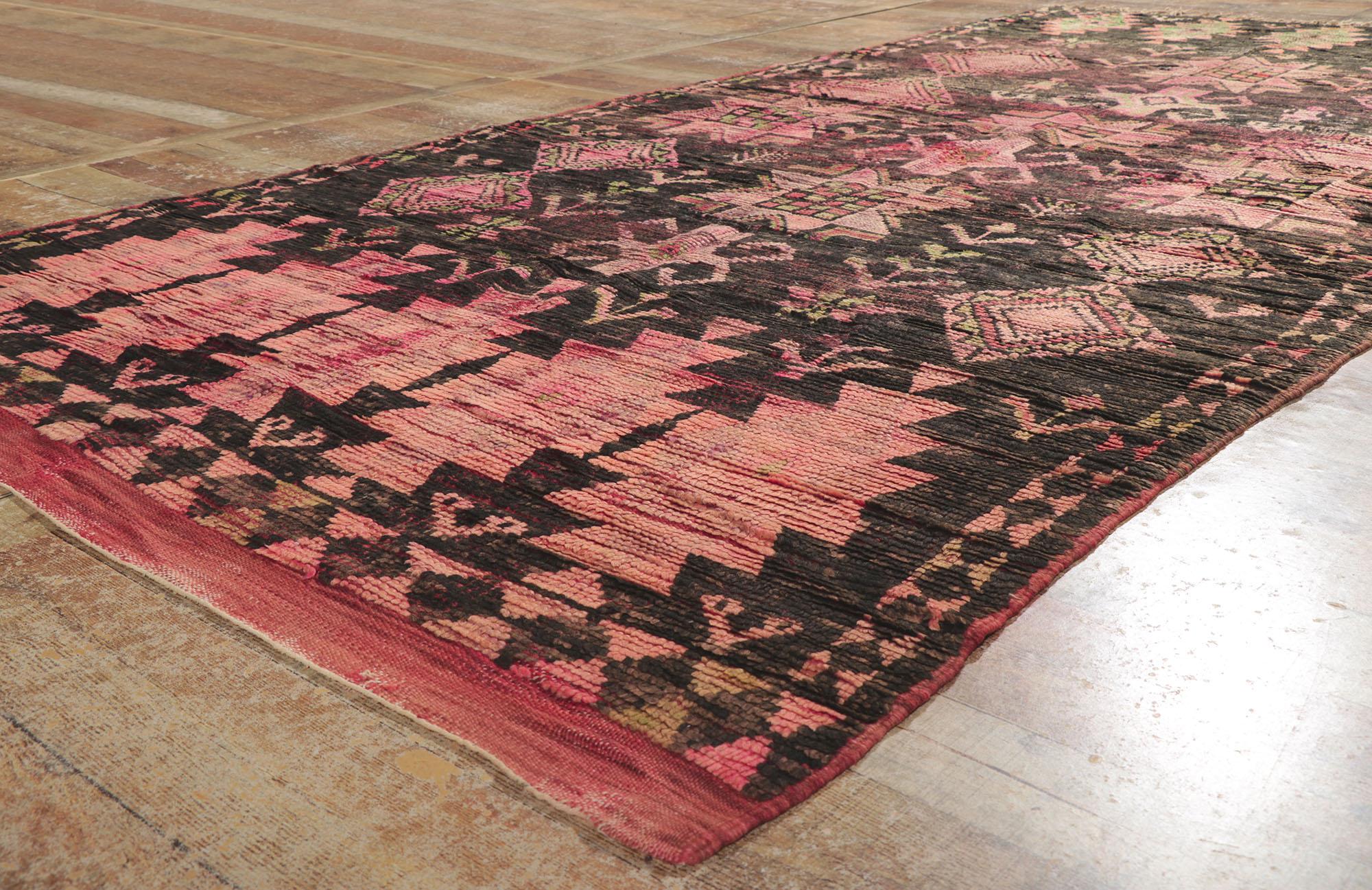 Alfombra Bereber Boujad Marroquí de 1990 con Estilo Moderno en venta 2