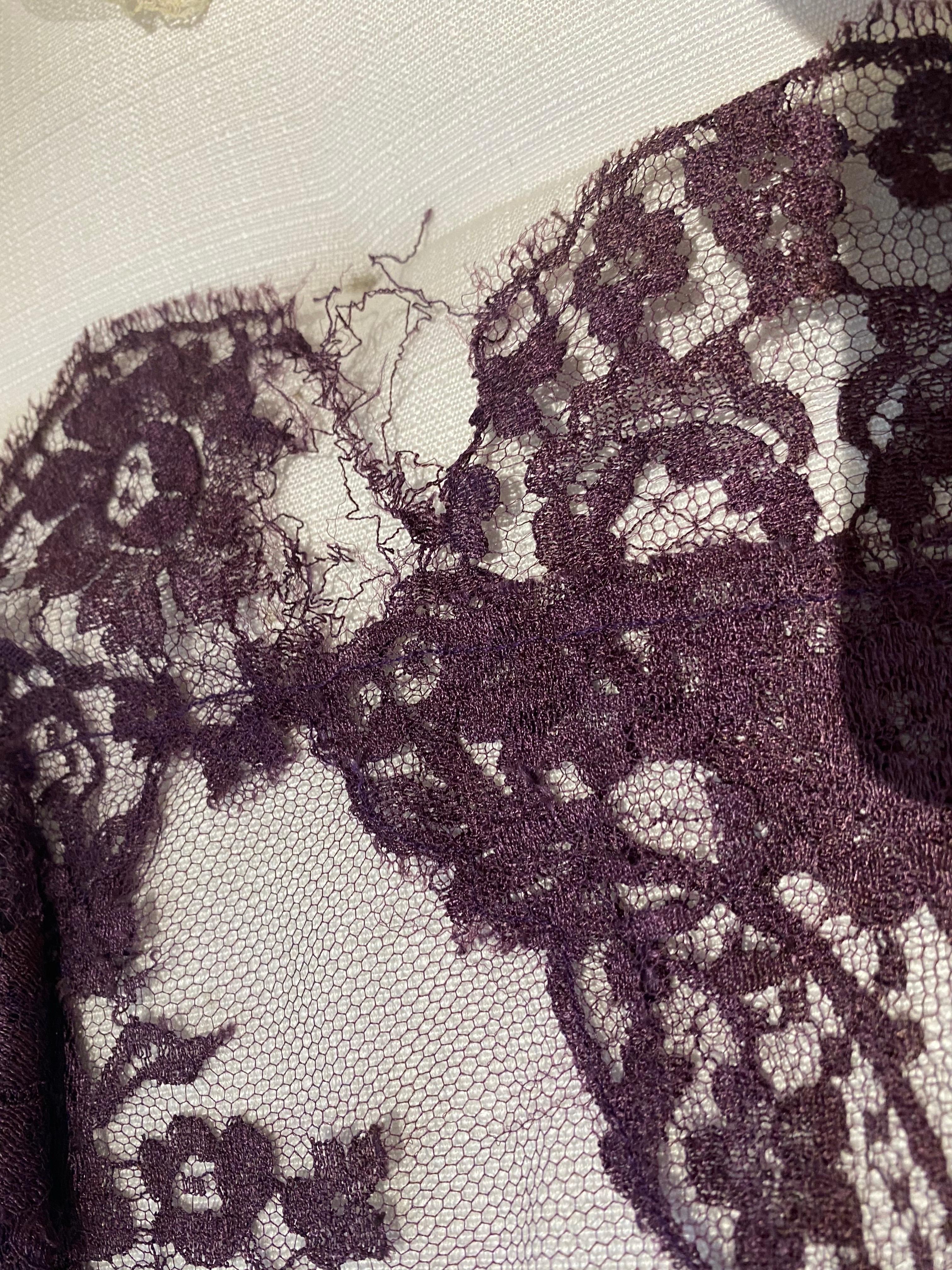 Abito in pizzo di seta multicolore anni '90 di Bill Blass in vendita 5