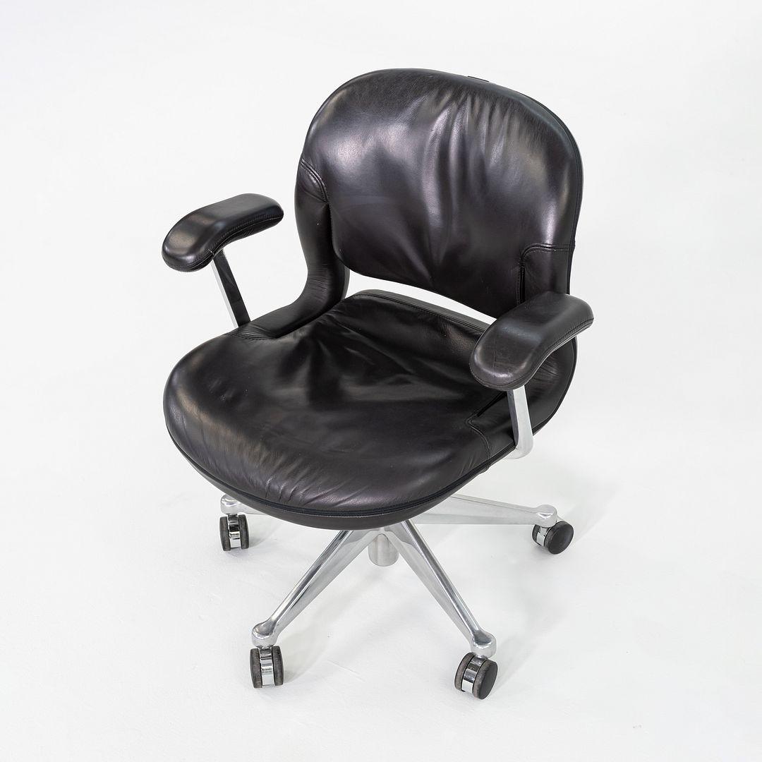 1990er Bill Stumpf für Herman Miller Equa Büro-/Schreibtischstuhl aus Leder im Angebot 1