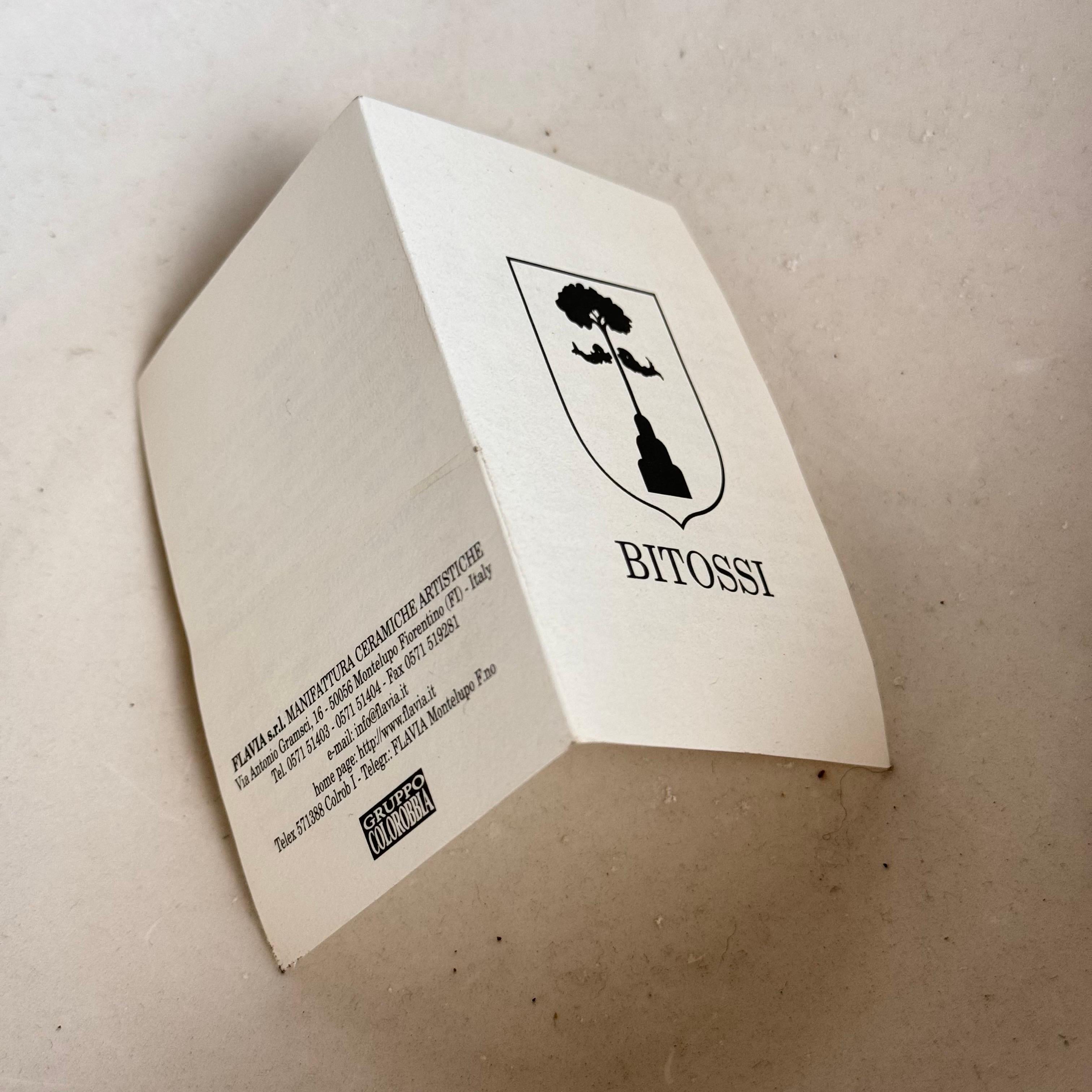 1990s Bitossi White Ceramic Set with Elegant Textured Design, Pristine Condition For Sale 2