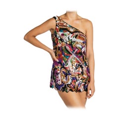 1990S Black
Multicolored Silk Chiffon Beaded And Sequin Encrusted Dress 1990S Black
Multicolored Silk Chiffon Beaded And Sequin Encrusted Dress