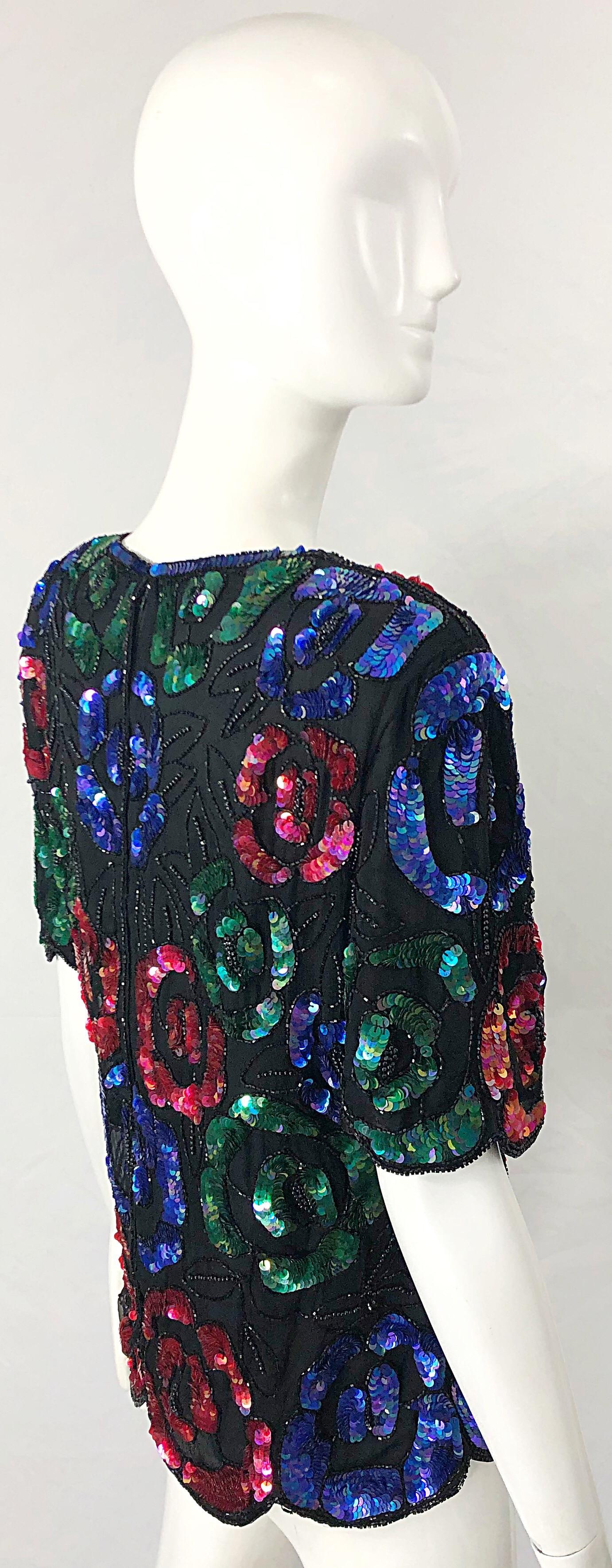 beaded 90s top