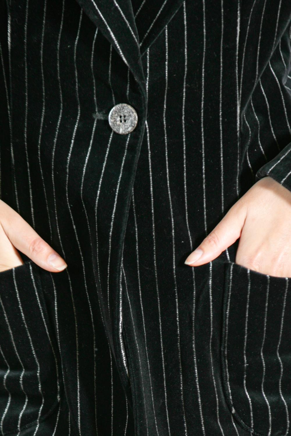 1990S Black Striped Suit As-Is For Sale 7