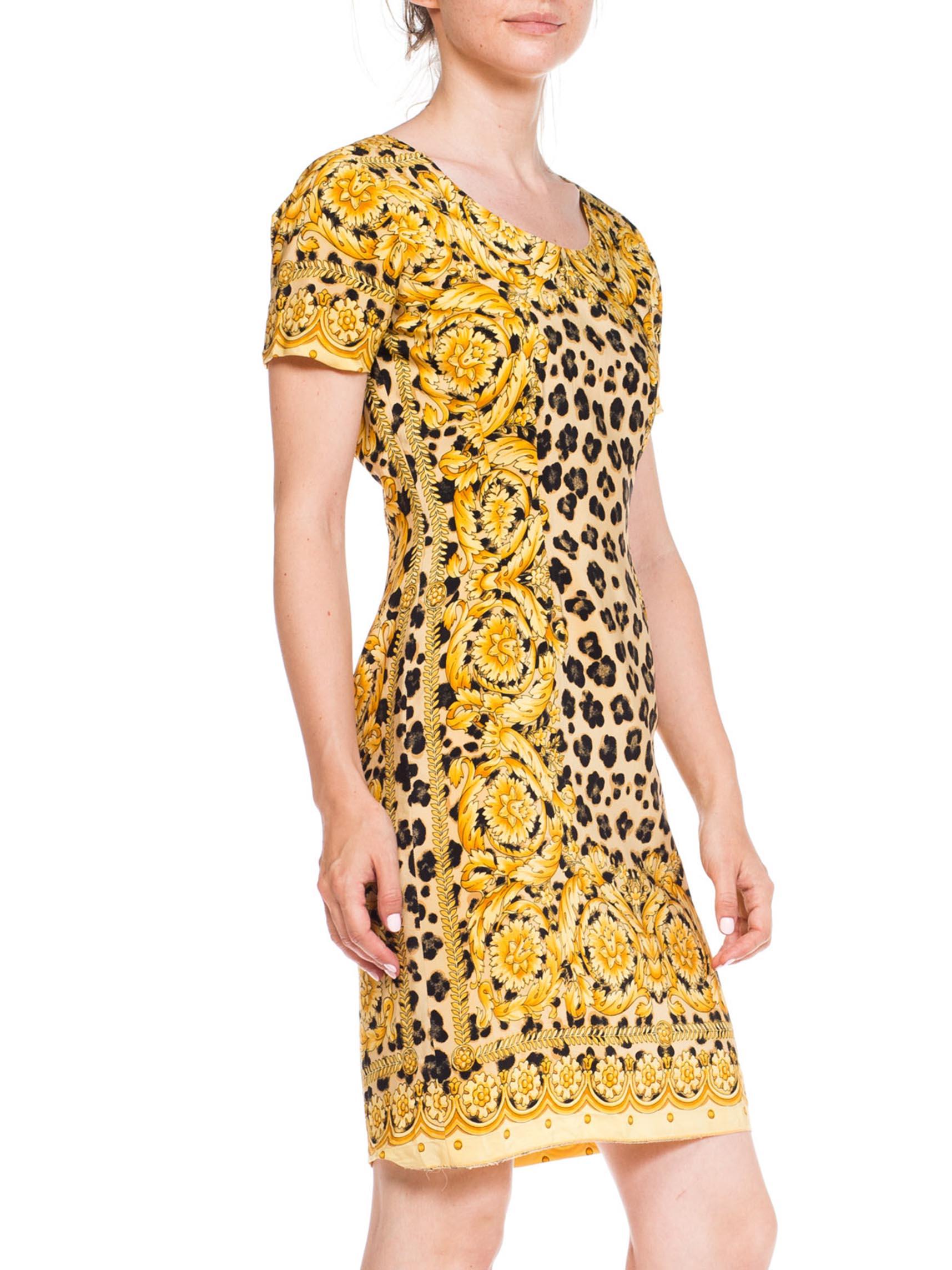 gianni versace silk mini dress