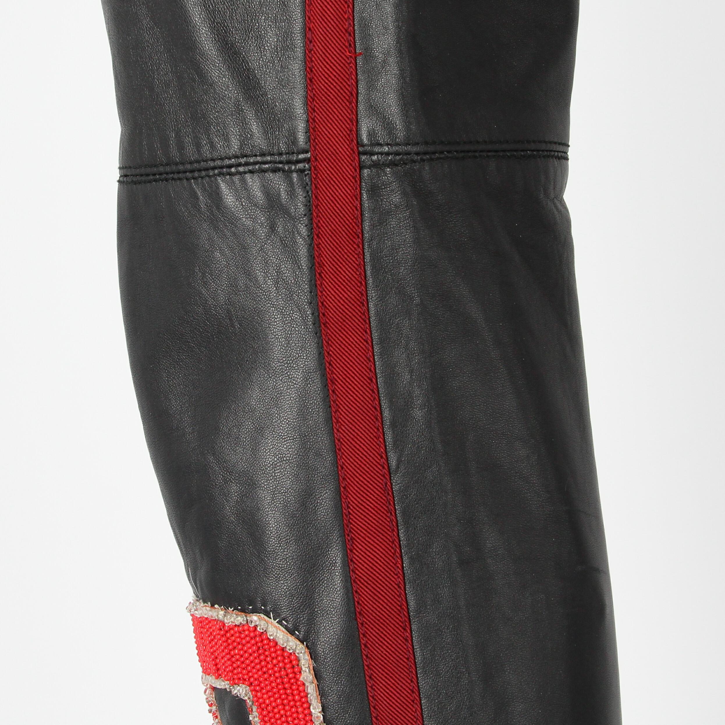 1990s Blumarine Black Leather Jacket 5