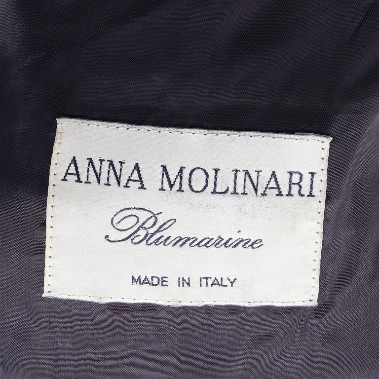 1990s Blumarine by Anna Molinari Black Leather Biker jacket For Sale at ...