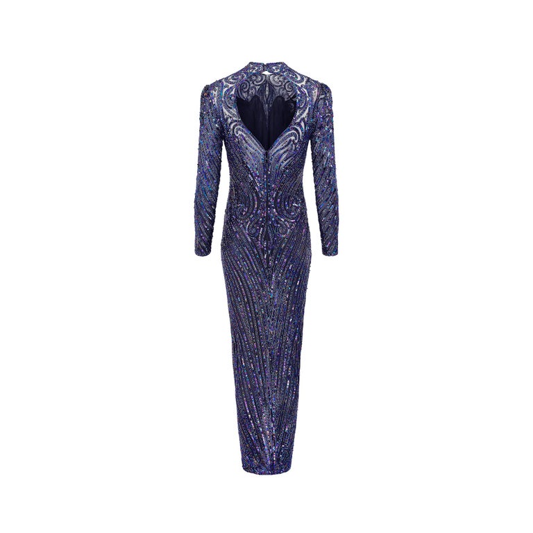 beadwork in gown