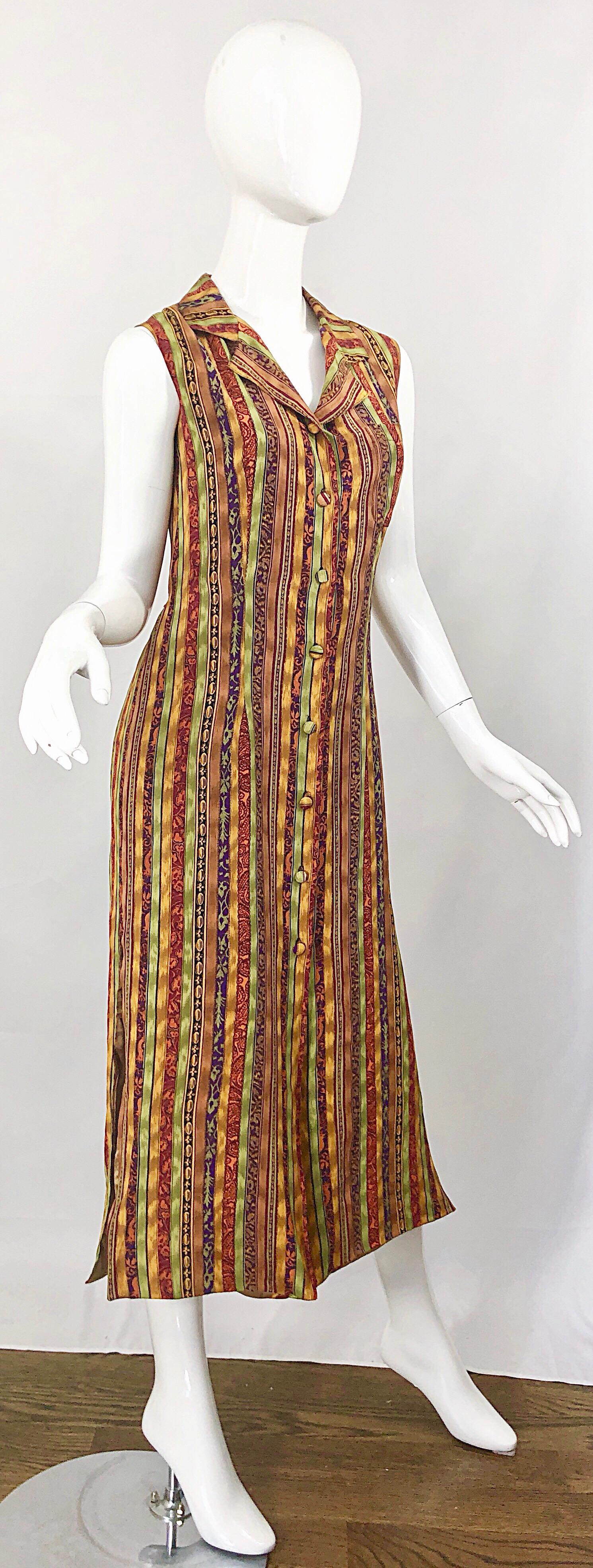 midi sleeveless shirt dress