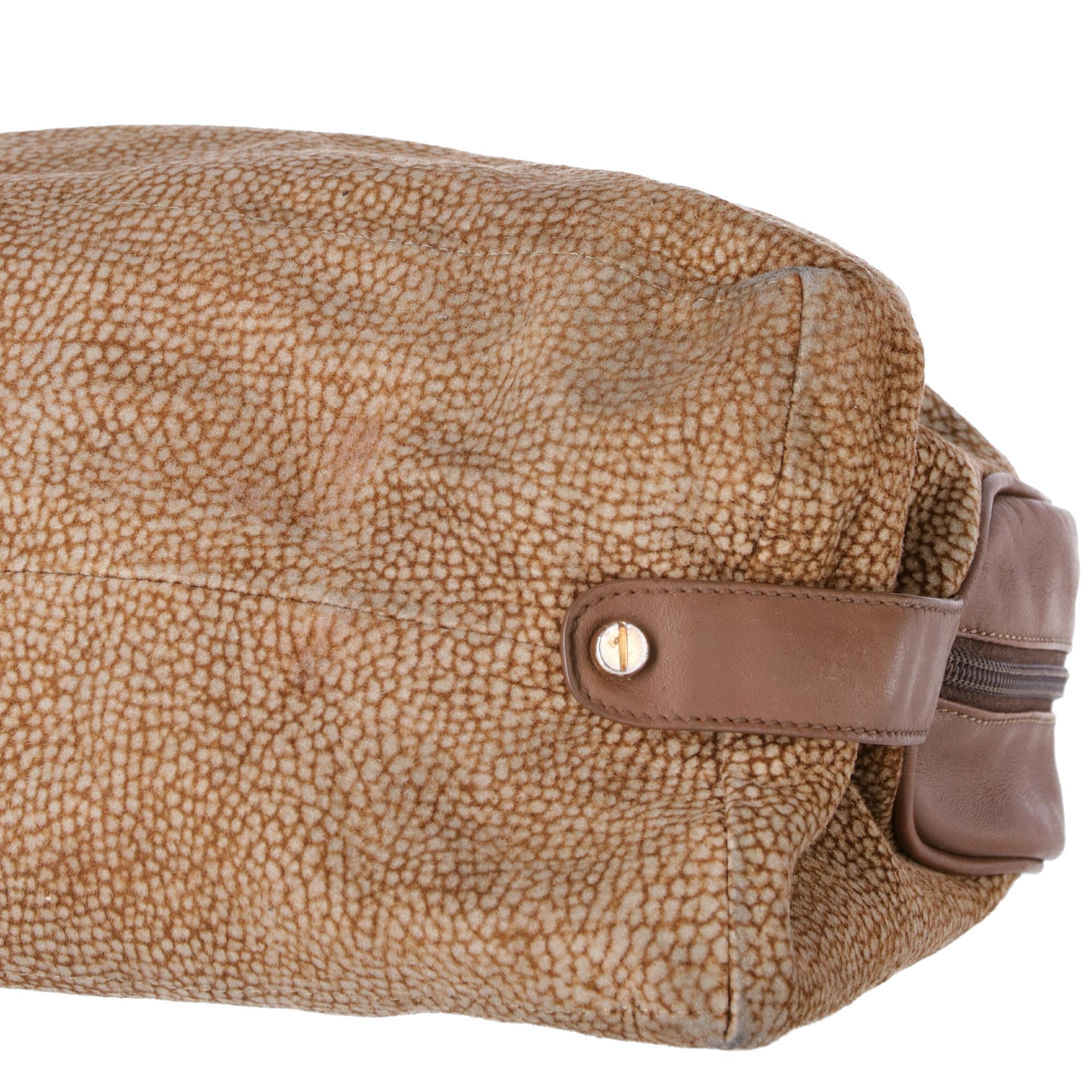 1990s Borbonese Half-Moon Shape Handbag In Fair Condition In Lugo (RA), IT