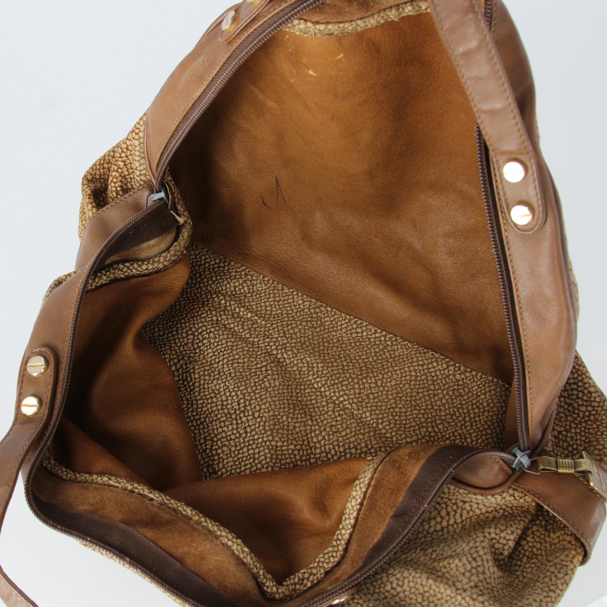 Women's 1990s Borbonese Half-Moon Shape Handbag