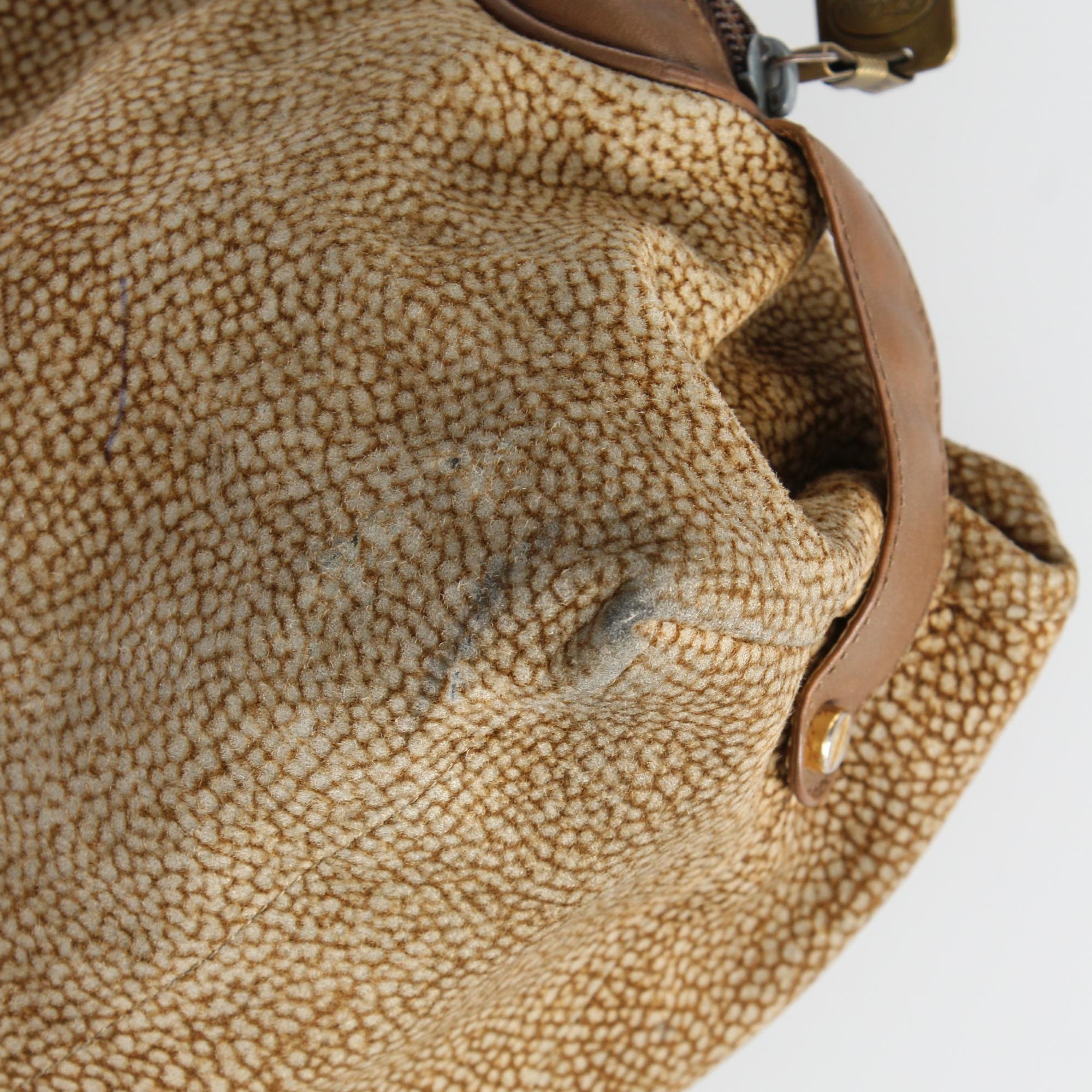 1990s Borbonese Half-Moon Shape Handbag 1