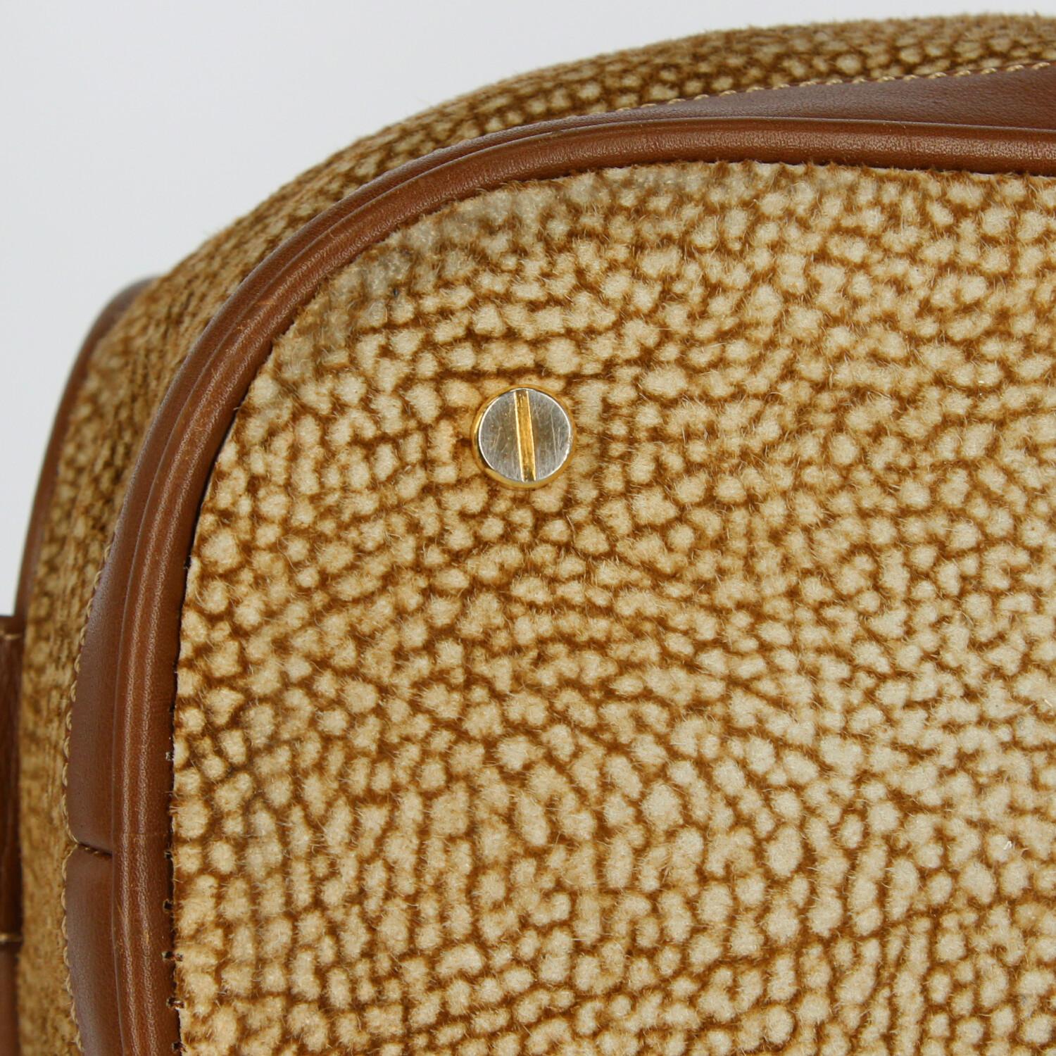 Sac à main en daim Borbonese des années 1990 2
