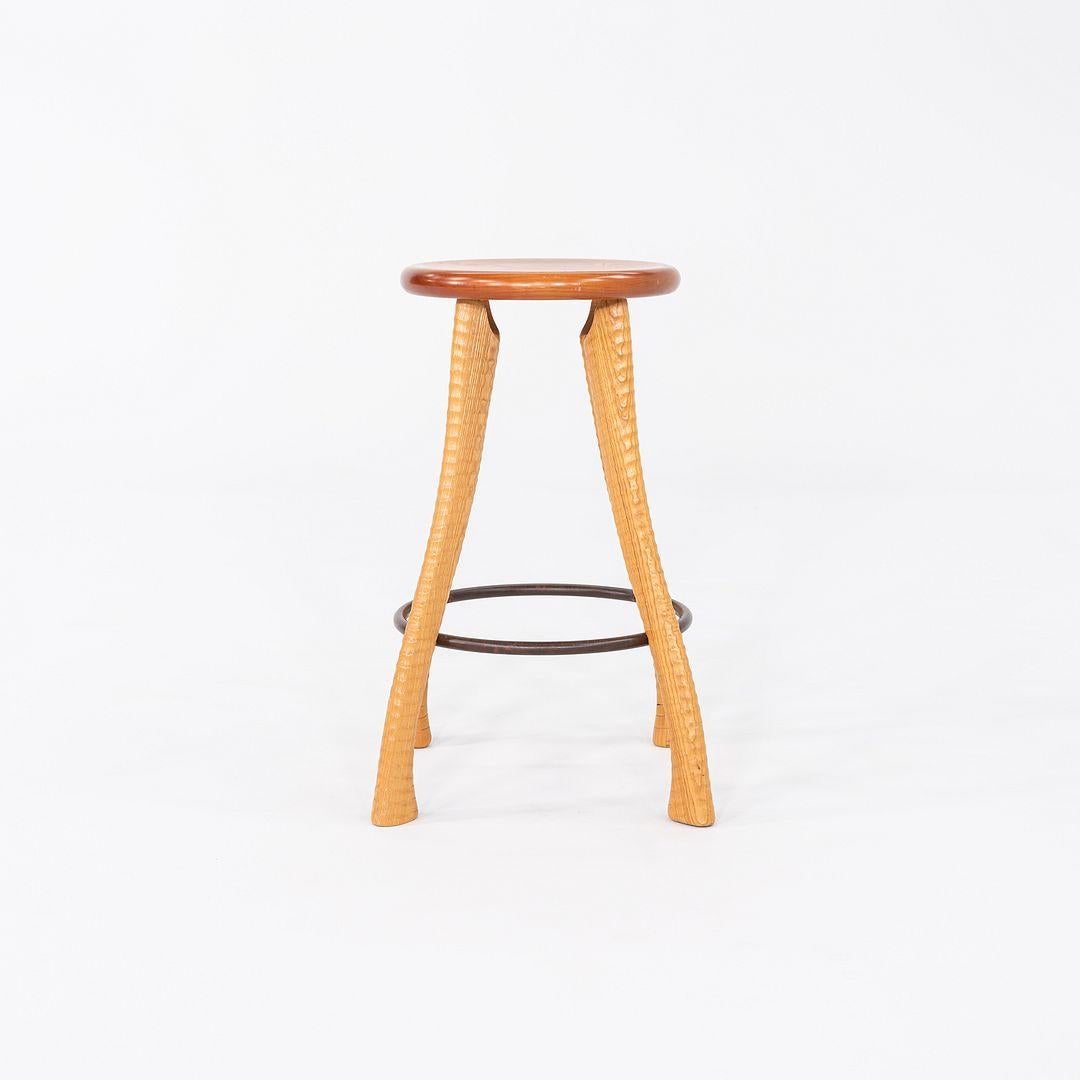 1990s Brad Smith per Bradford Woodworking Studio A Craft Ax Counter Stool in vendita 4