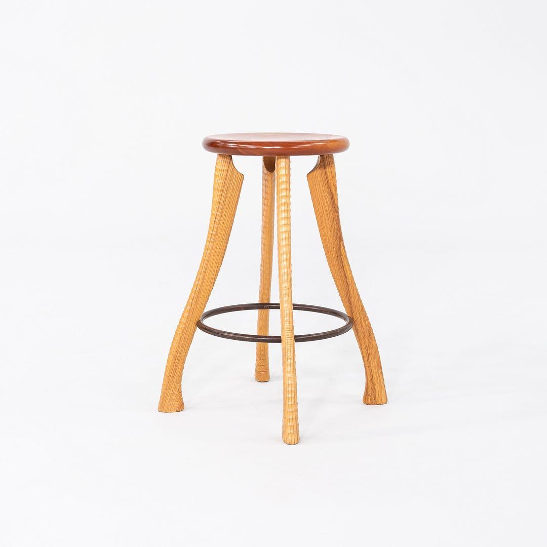 1990s Brad Smith per Bradford Woodworking Studio A Craft Ax Counter Stool in vendita 5