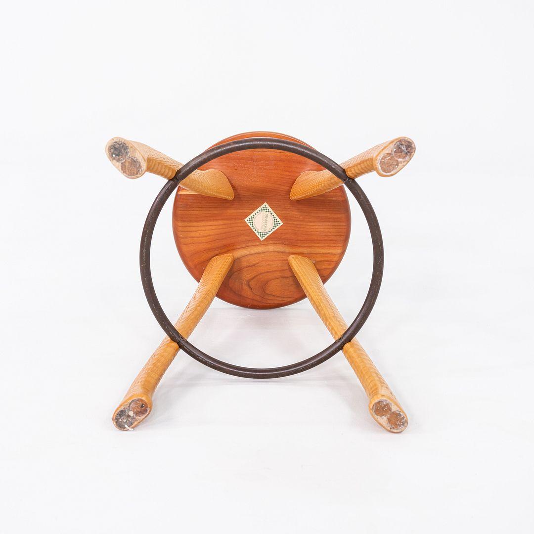 Ciliegio 1990s Brad Smith per Bradford Woodworking Studio A Craft Ax Counter Stool in vendita