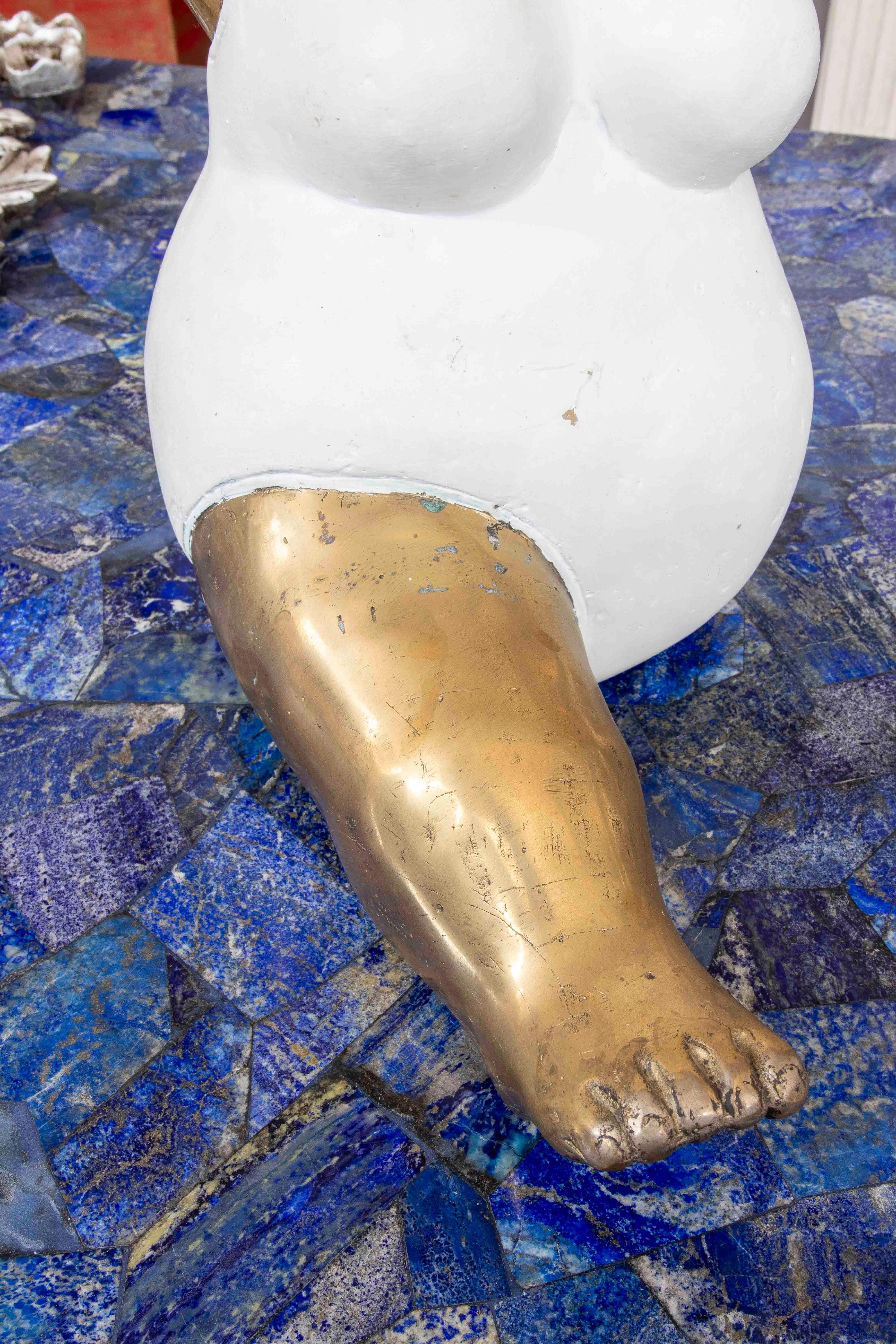 1990s Bronze Ballerina Table Lamp For Sale 1