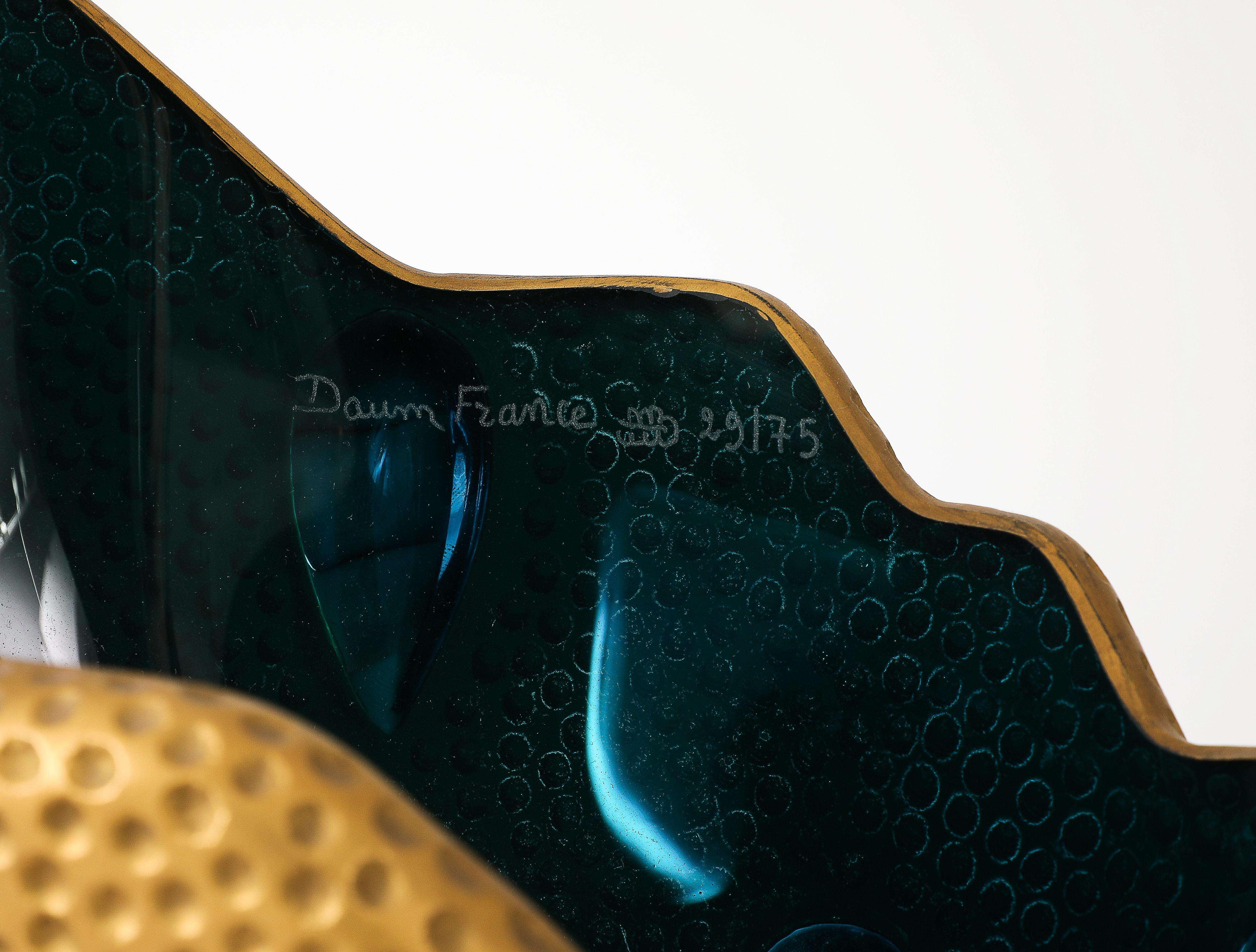 1990's bronze floor lamp by Daum and André Dubreuil For Sale 5
