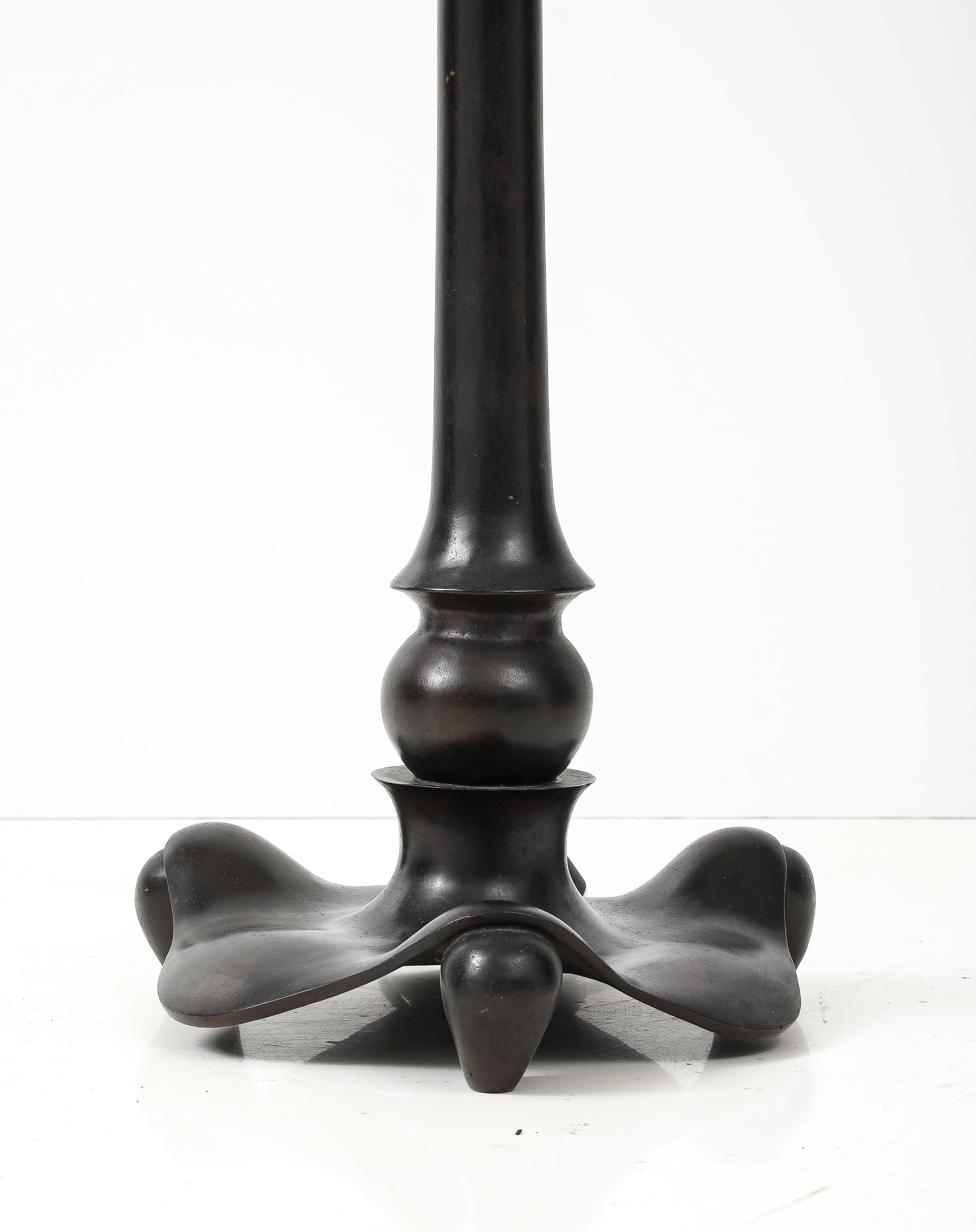 1990's bronze floor lamp by Daum and André Dubreuil For Sale 2