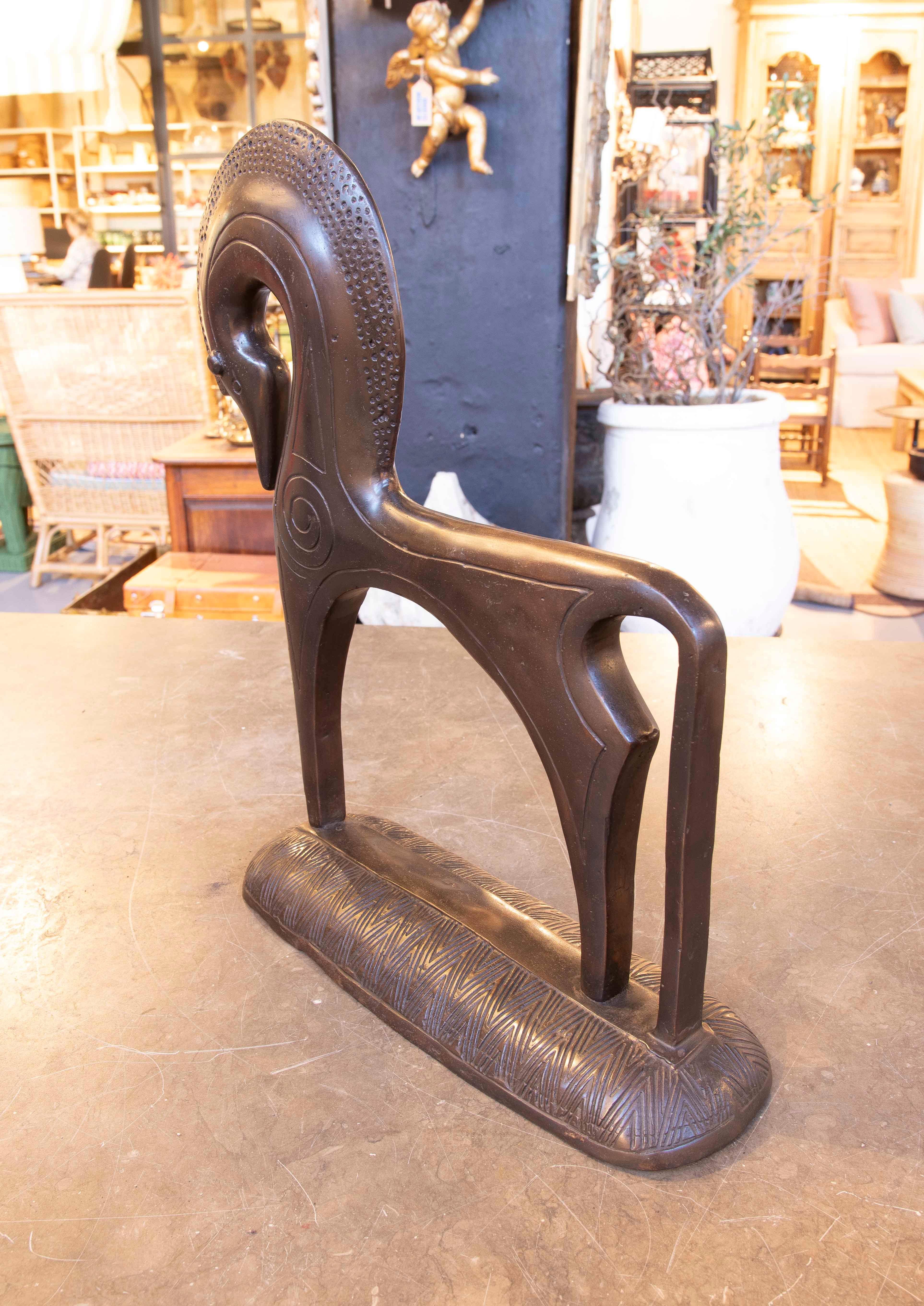 Sculpture de cheval en bronze des années 1990 dans le style de la période Trojaine Bon état - En vente à Marbella, ES