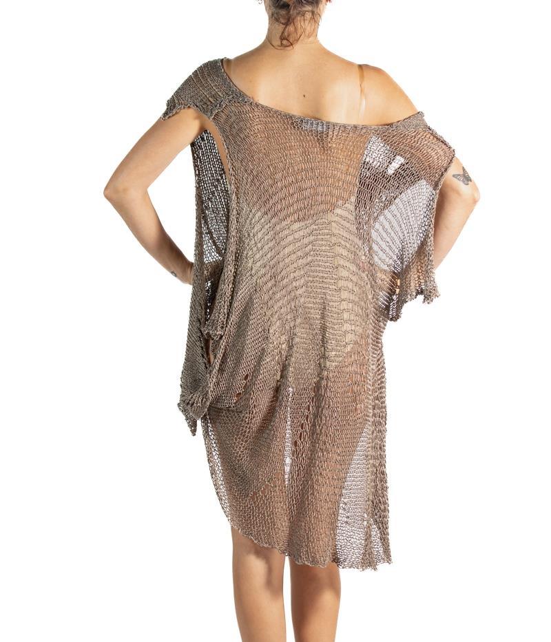 1990S Brown Off The Shoulder Sweater For Sale 3