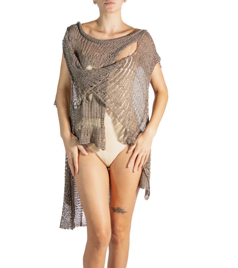 1990S Brown Off The Shoulder Sweater For Sale 6