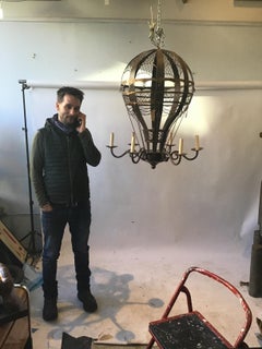 1990s Bruce Eicher Large Hot Air Balloon Chandelier