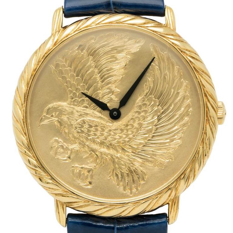 Throughout his life, early 20th century jeweler Mario Buccellati was affectionately known as the Prince of Goldsmiths thanks to a nickname bestowed upon him by poet Gabriele D’Annunzio. Looking at this timepiece from the 1990s, it is apparent that