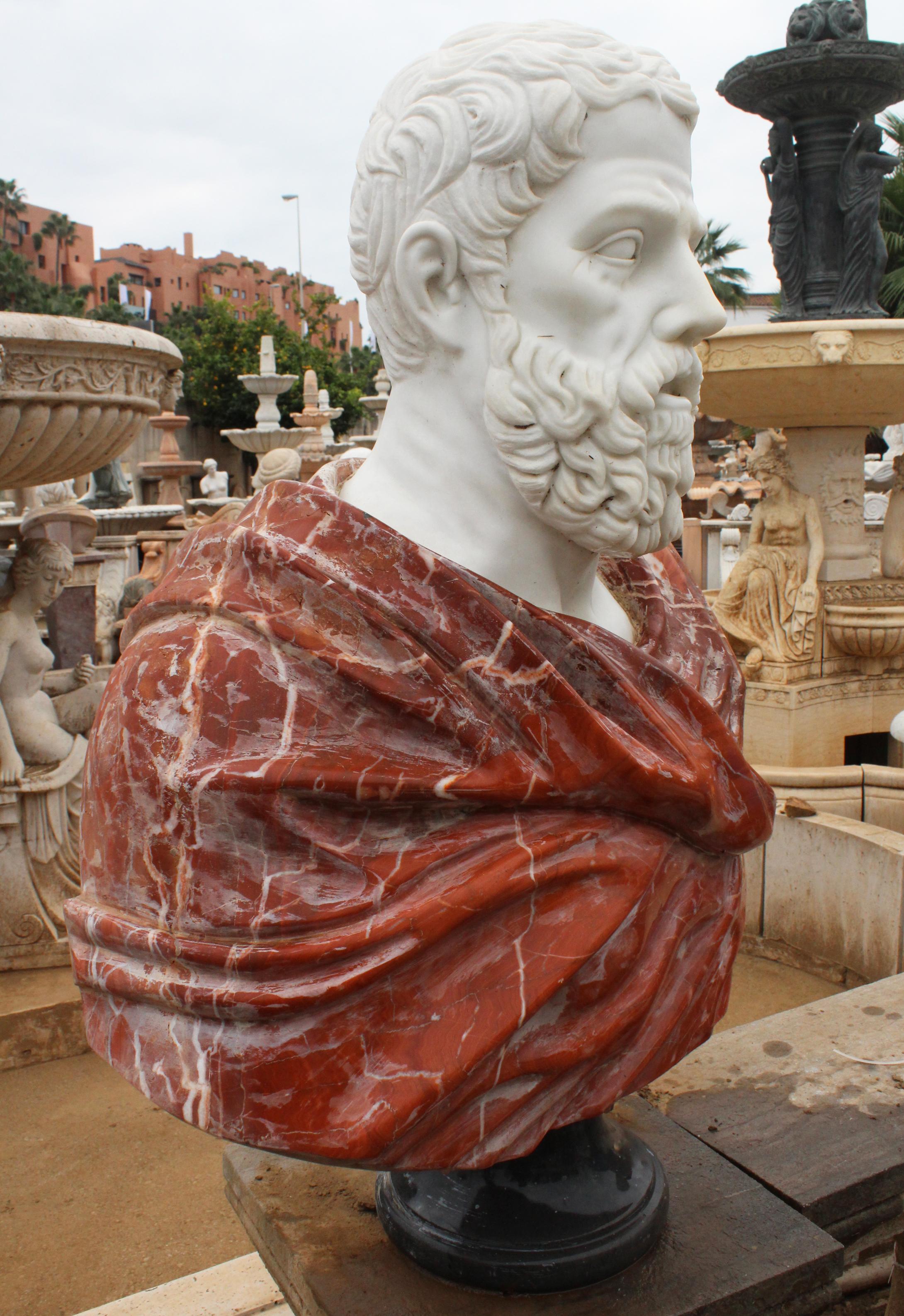 white marble with red veins