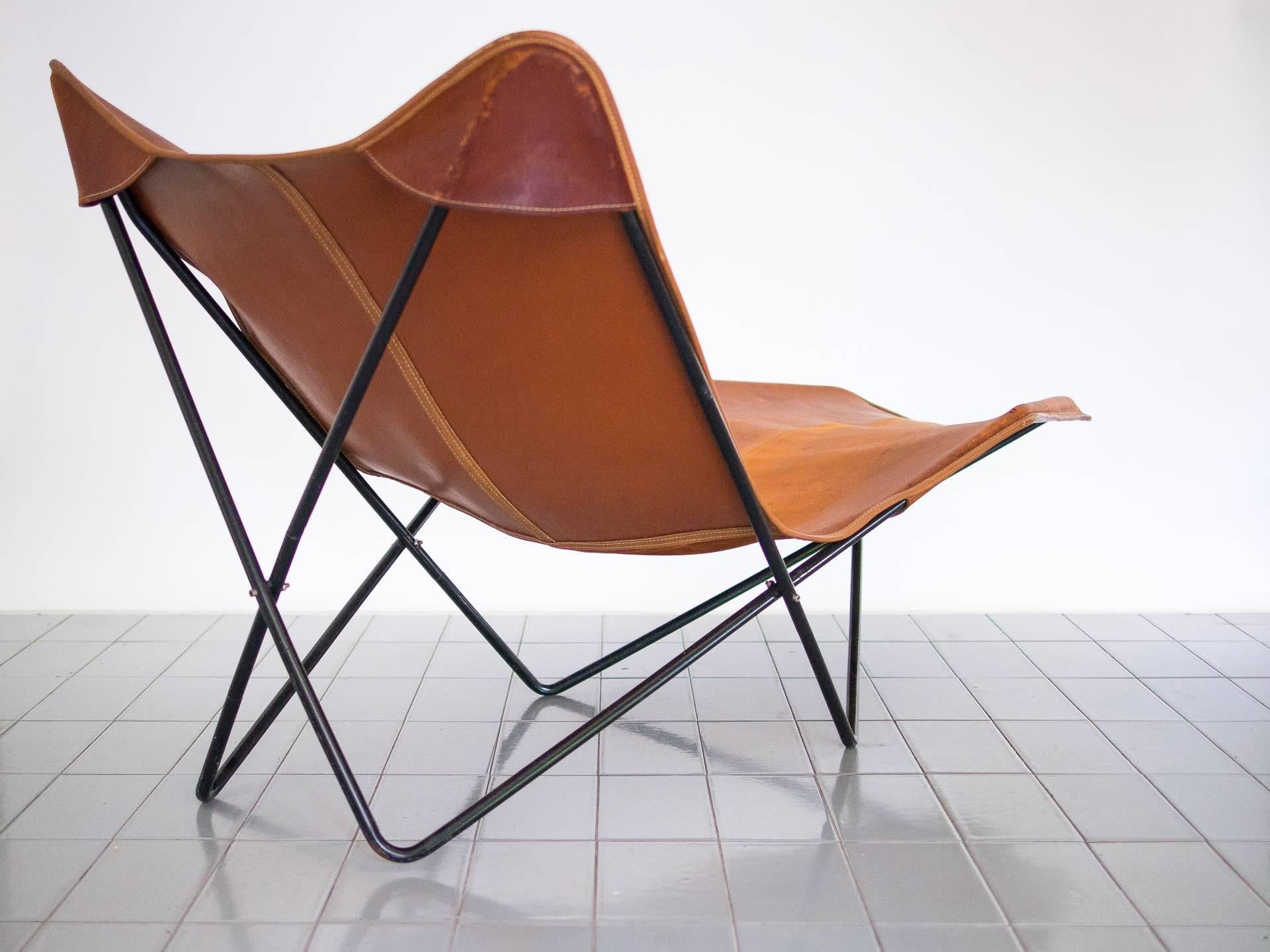 Cuir chaise longue 