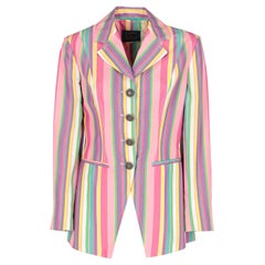 Retro 1990s Byblos Multicolor Jacket