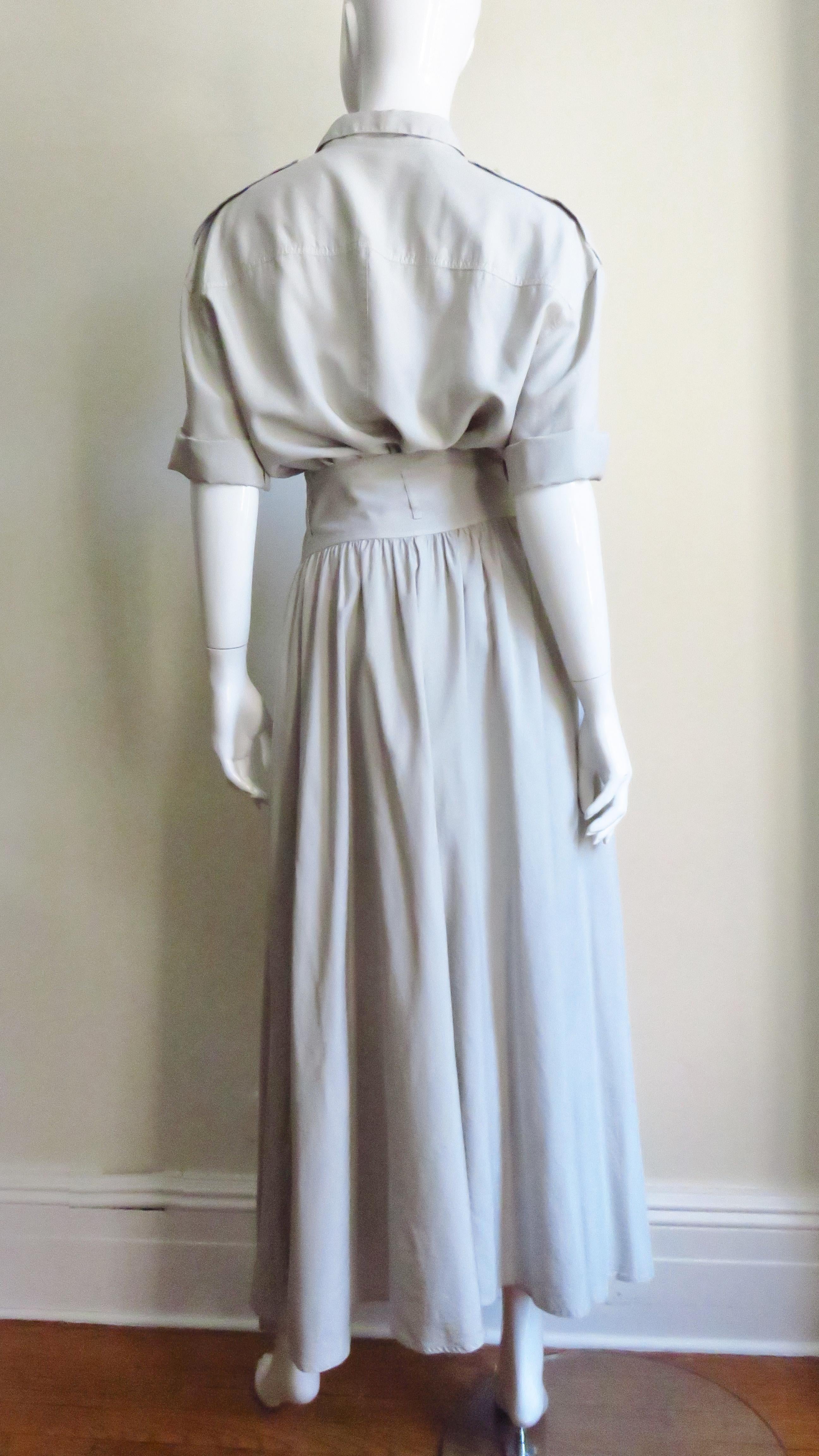 1990s Byblos Silk Romper and Overskirt 12