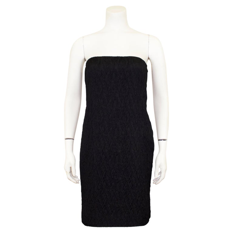 Calvin Klein Collection anni '90, abito senza spalline in seta