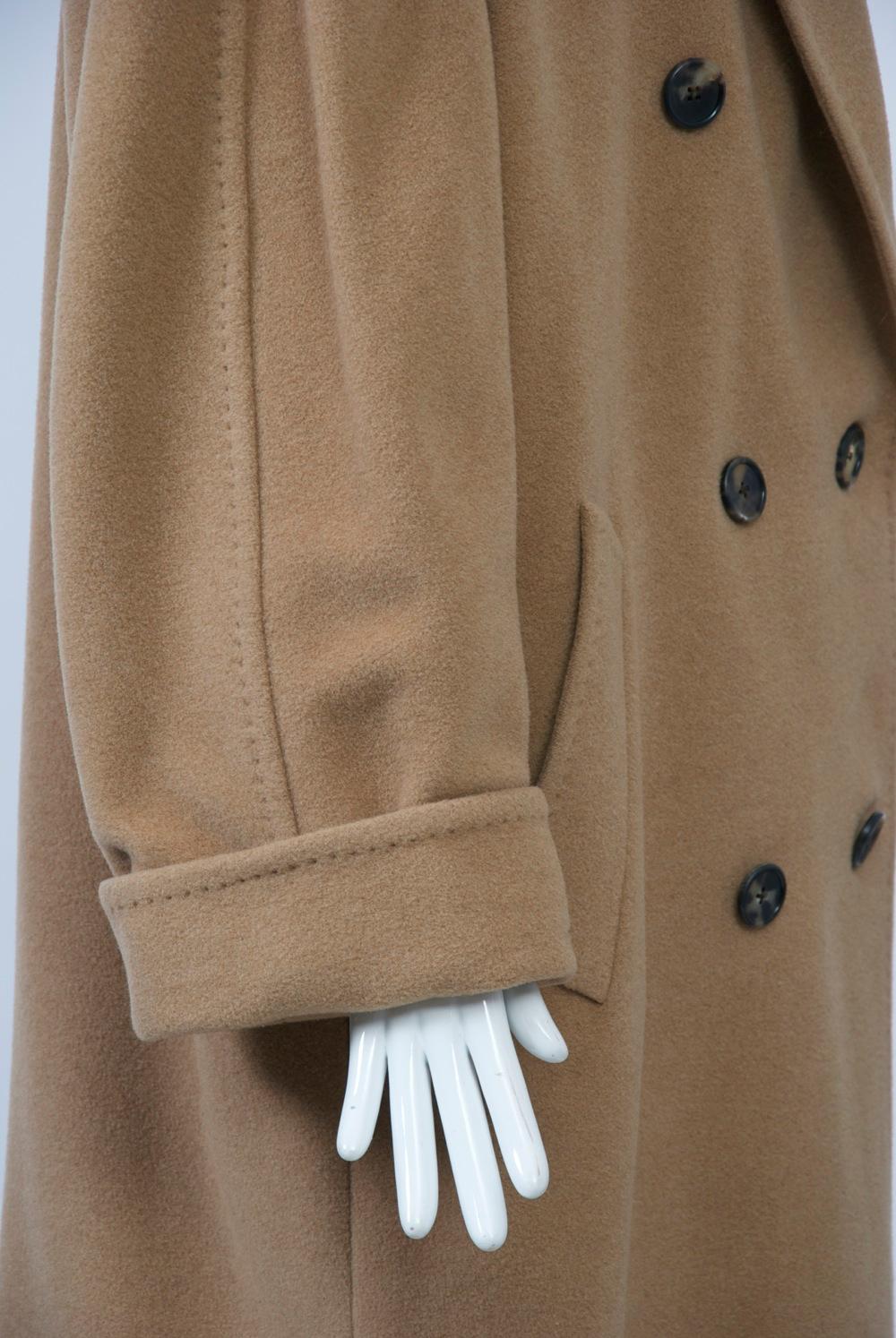 Brown 1990s Camelhair Coat For Sale