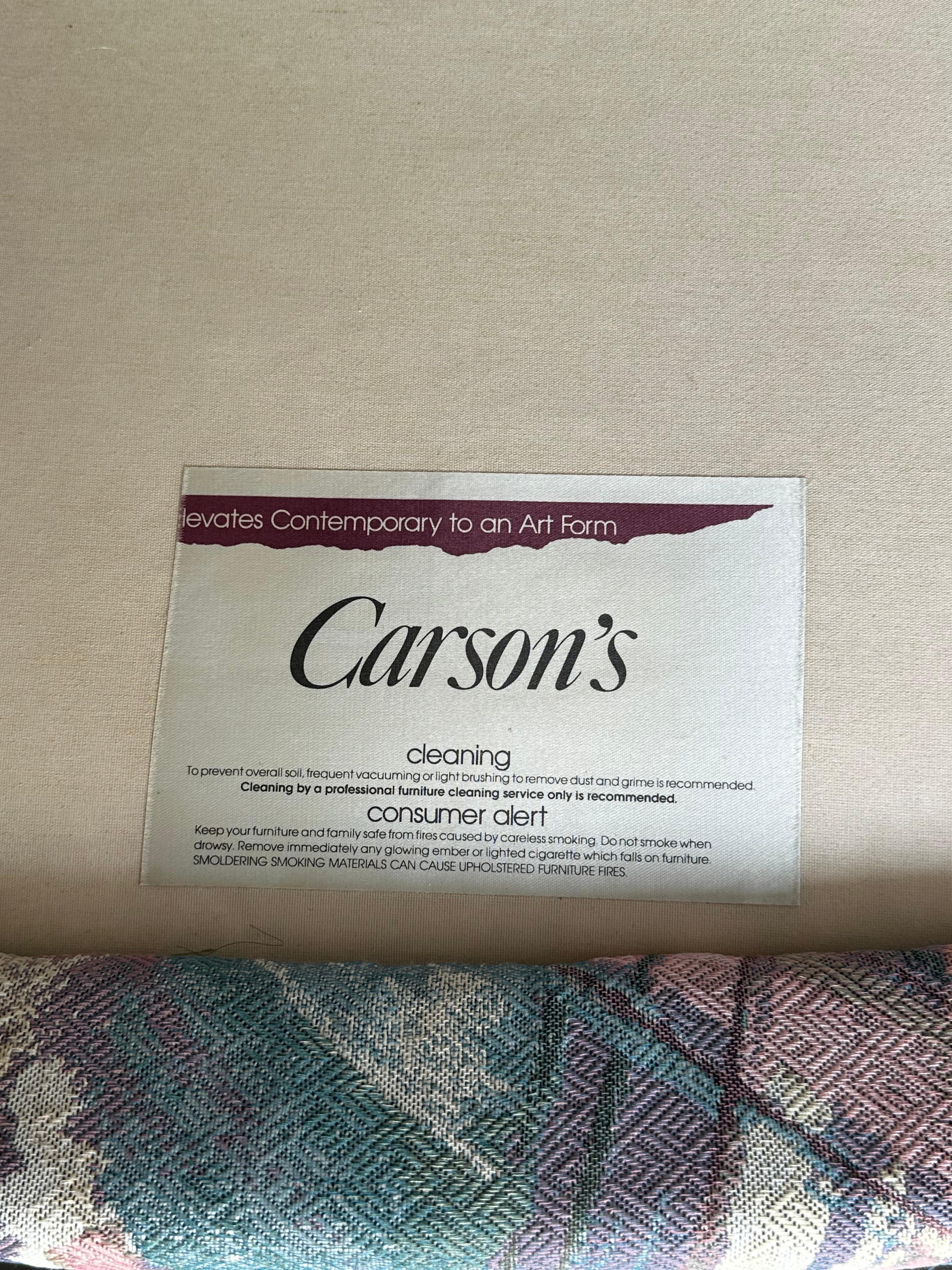 1990s Carsons Post Modern Pastel Swivel Chairs and Footstools, Set of 4 in vendita 7