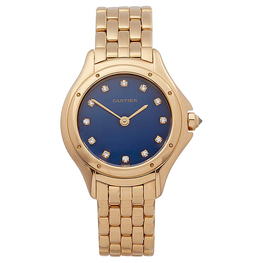 1990s Cartier Panthère Cougar Yellow Gold 1171 Wristwatch